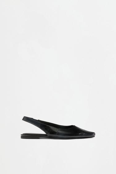 Slingback ballet flats — BLACK 1