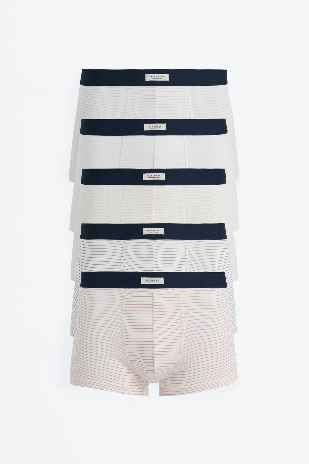 5-pack of striped boxers