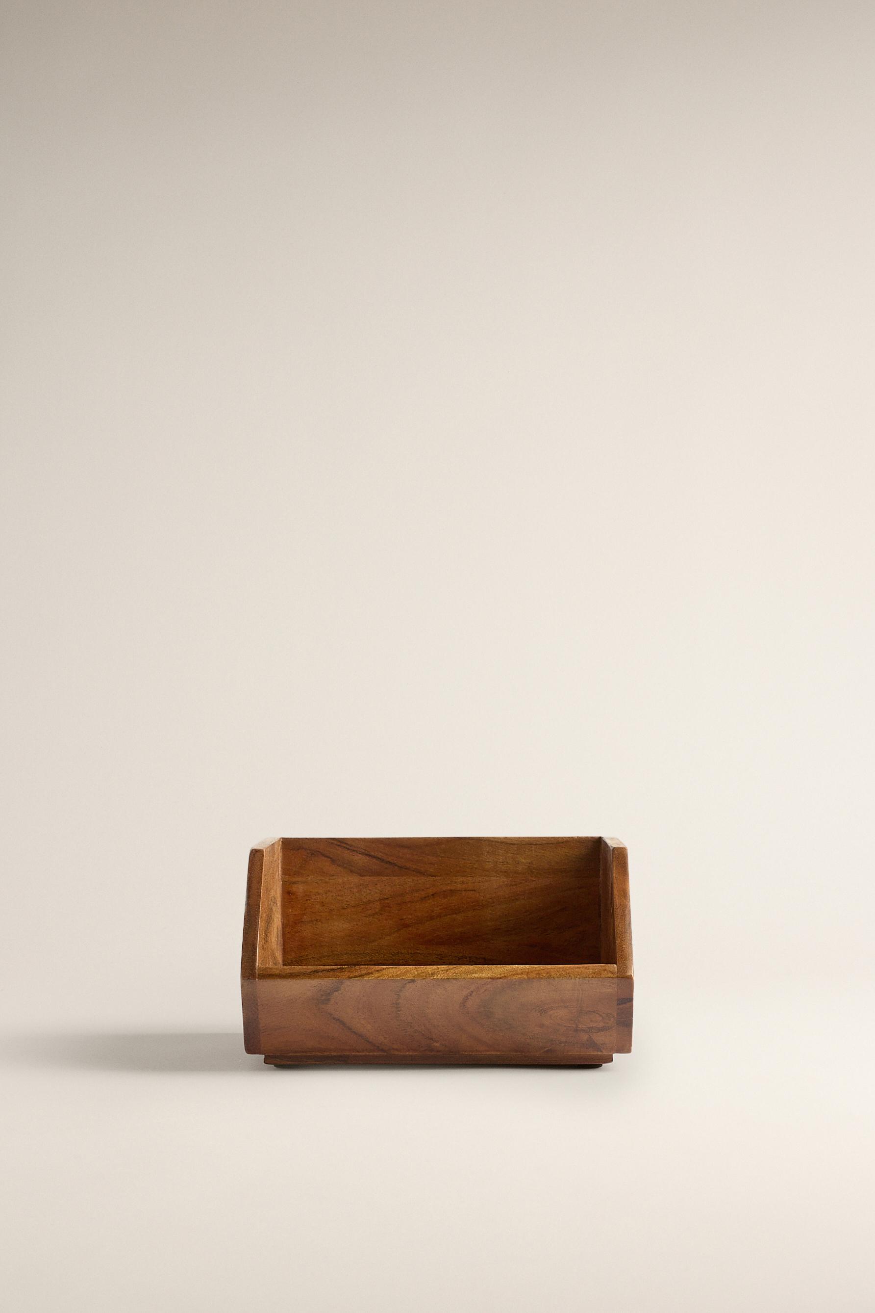 Caja de almacenaje pequeña madera