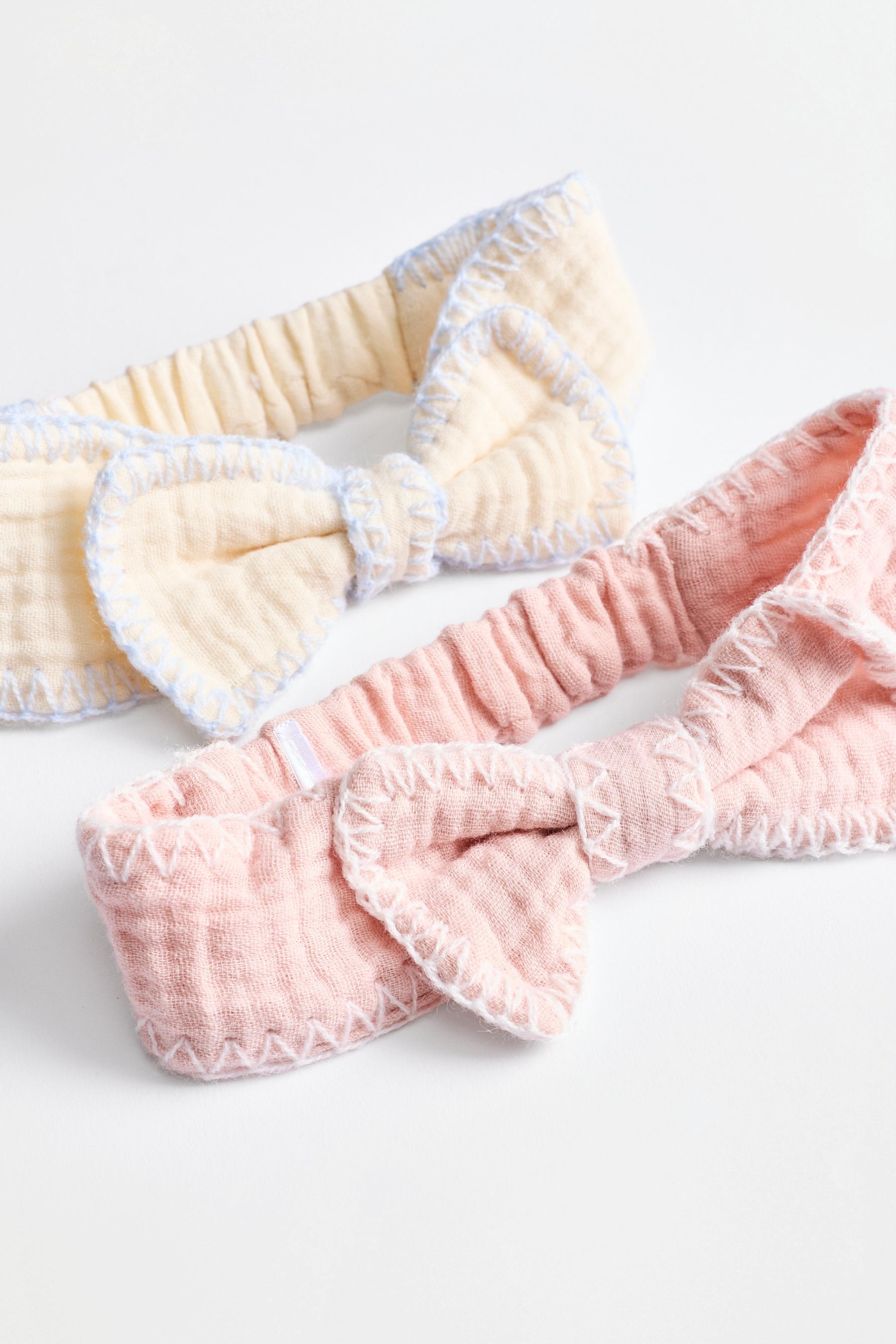 Muslin bow bandanas (2-pack) — VARIOUS