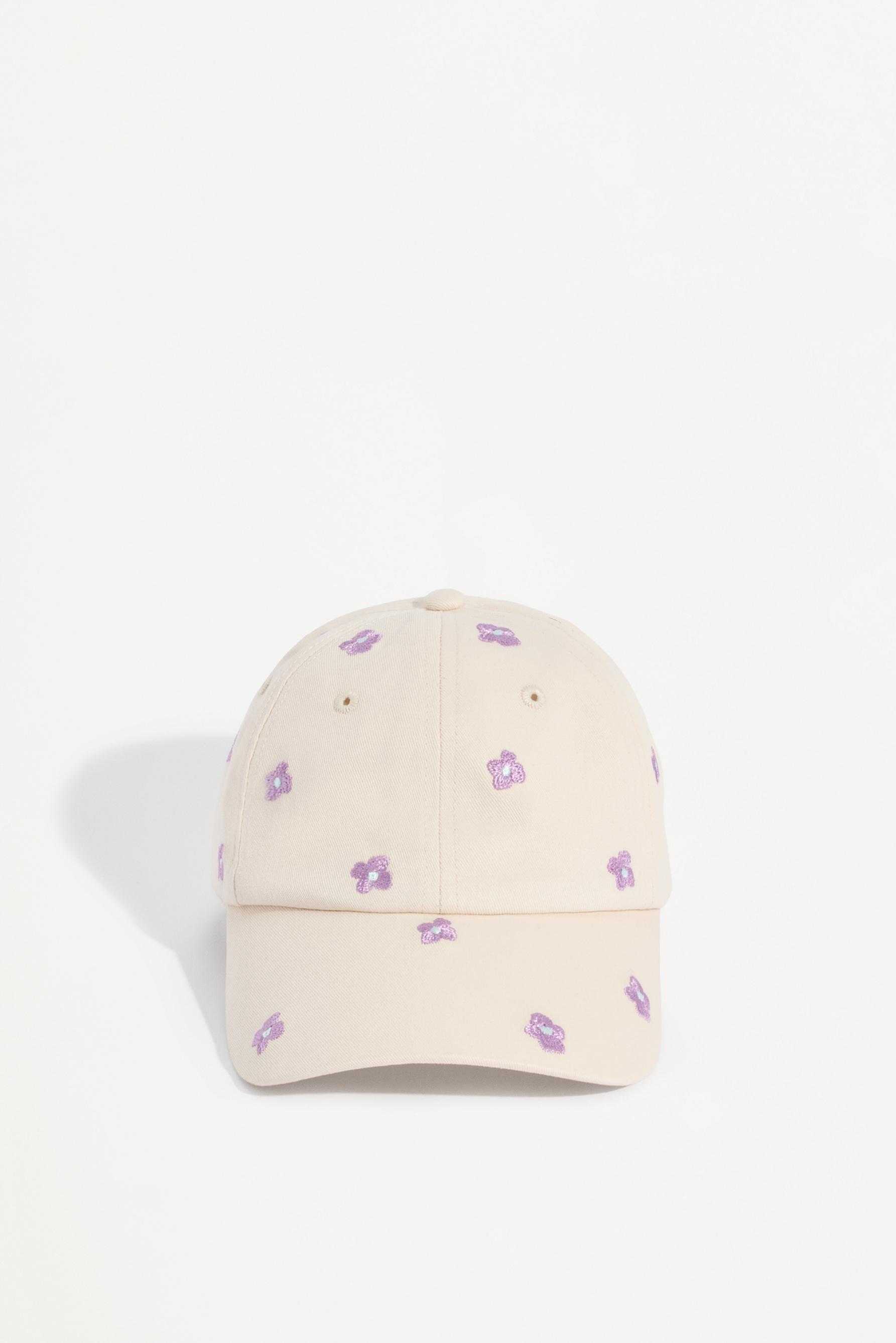Embroidered flower cap - | LEFTIES Tunisia