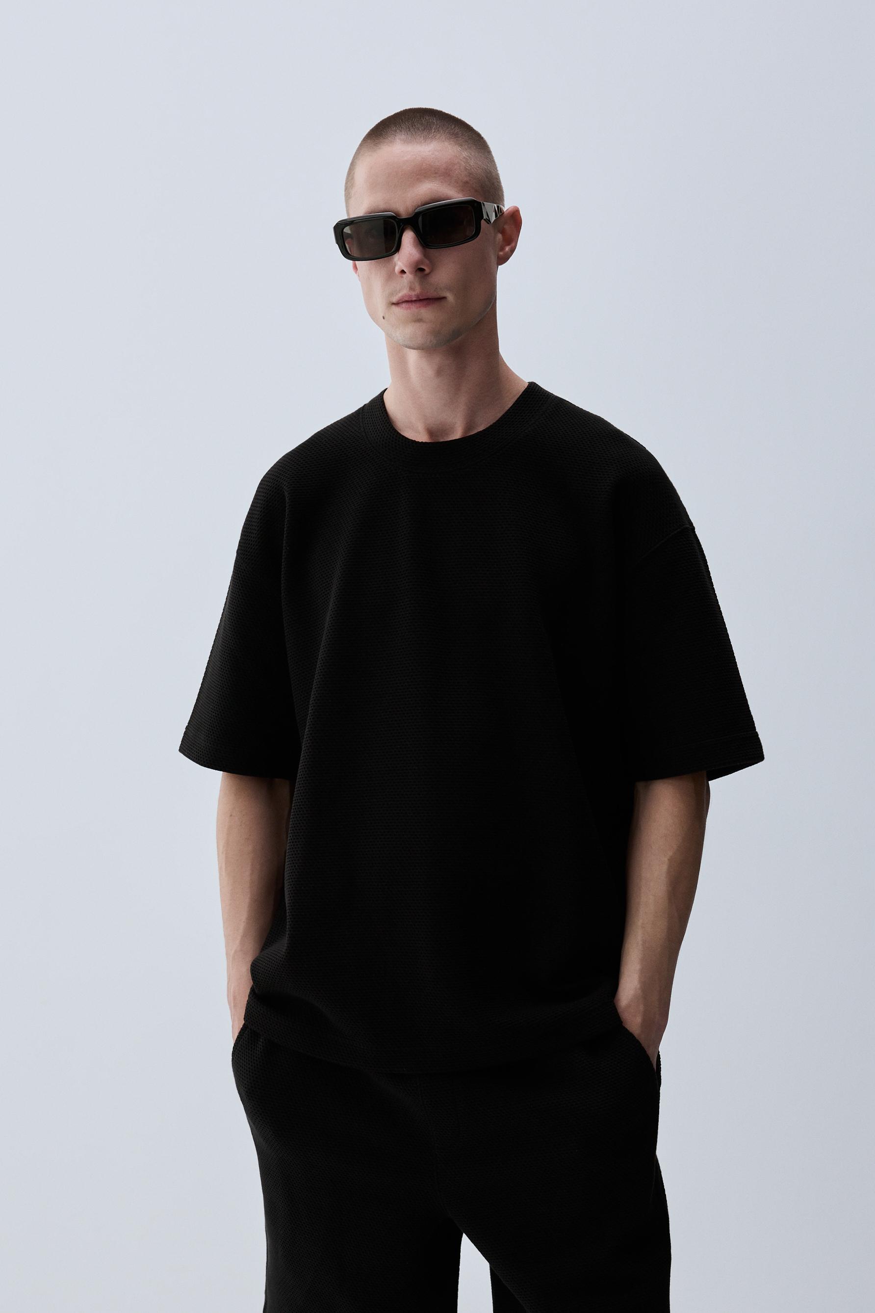 Sudadera manga corta textura