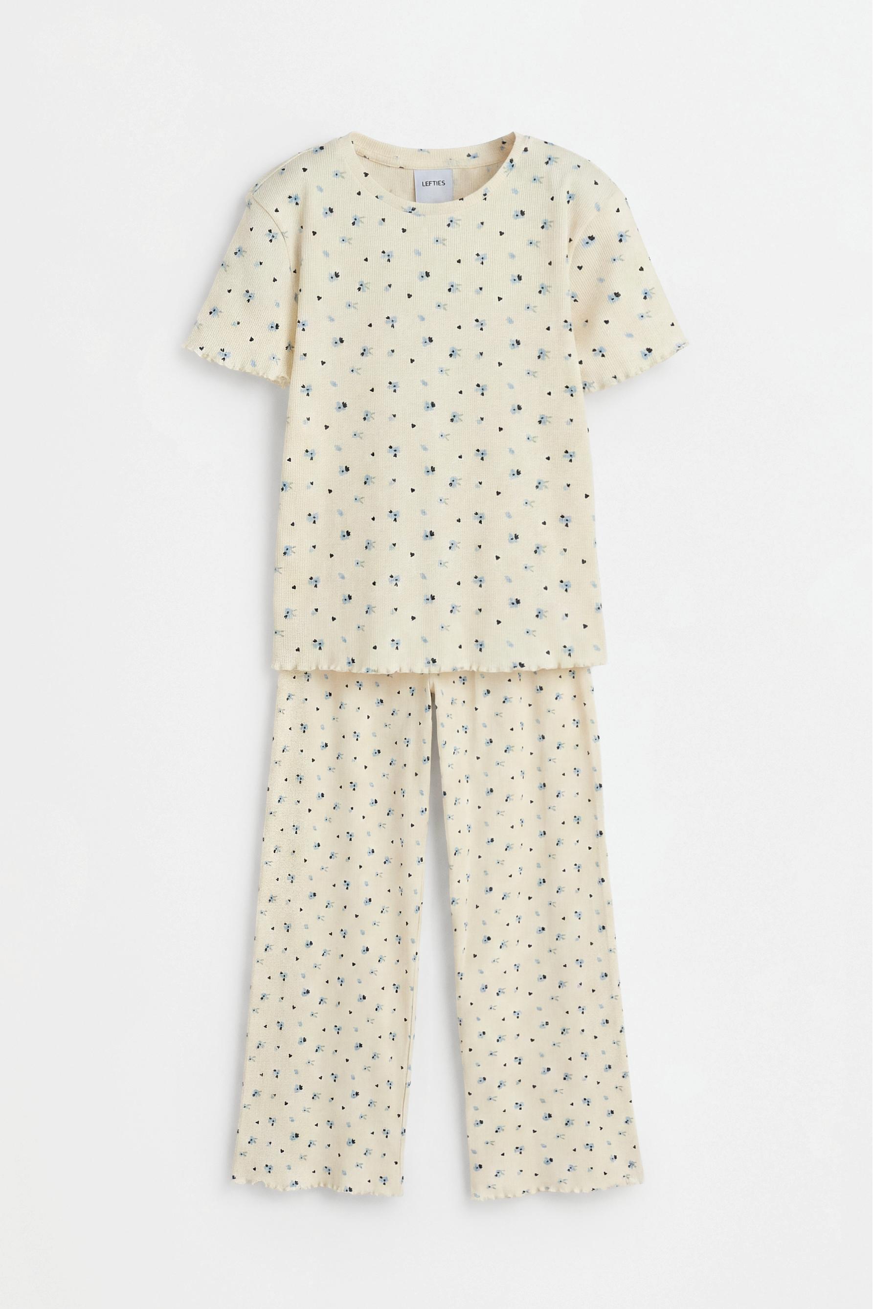 Long printed pyjamas — ECRU