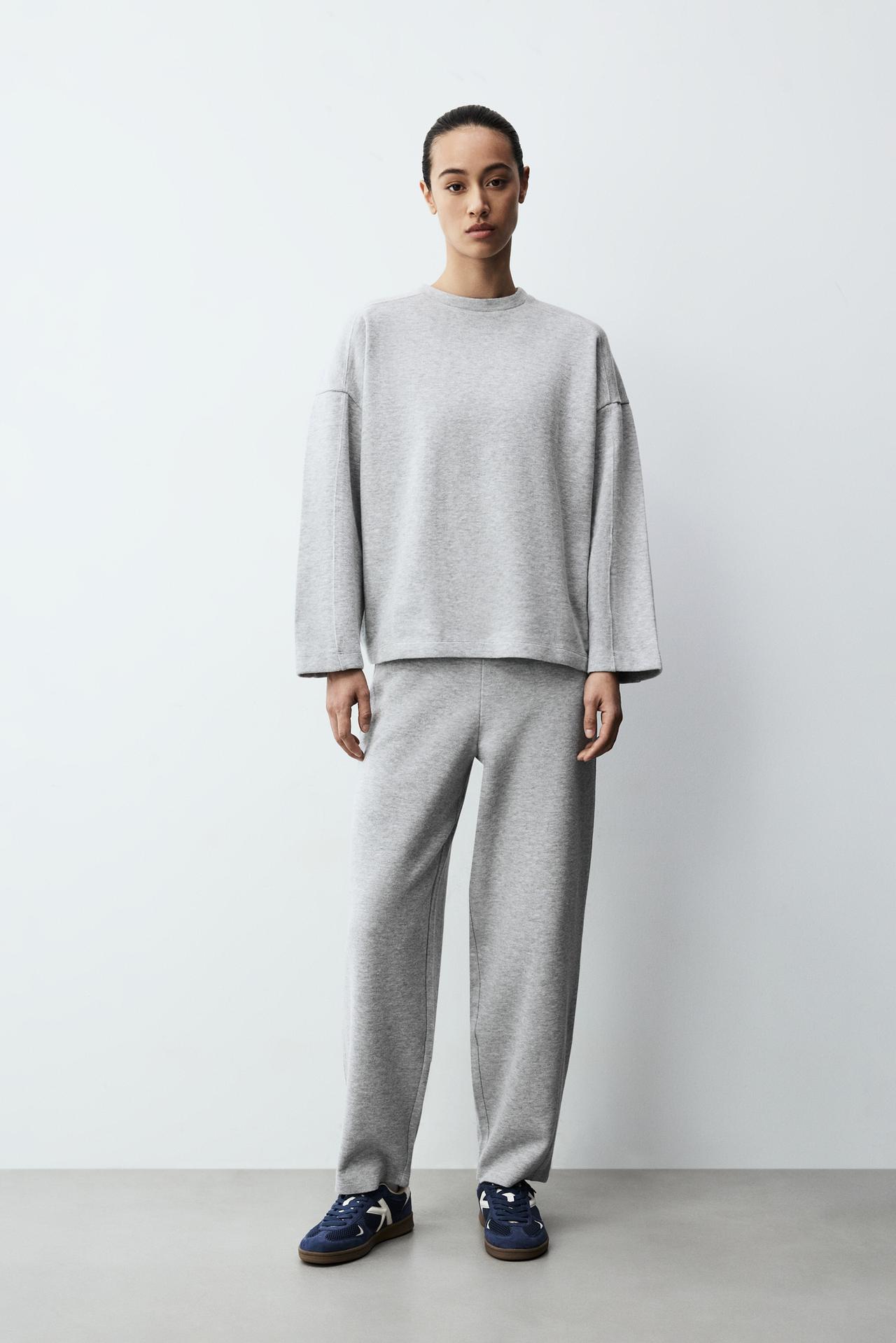 Loungewear sweatshirt — GREY MARL