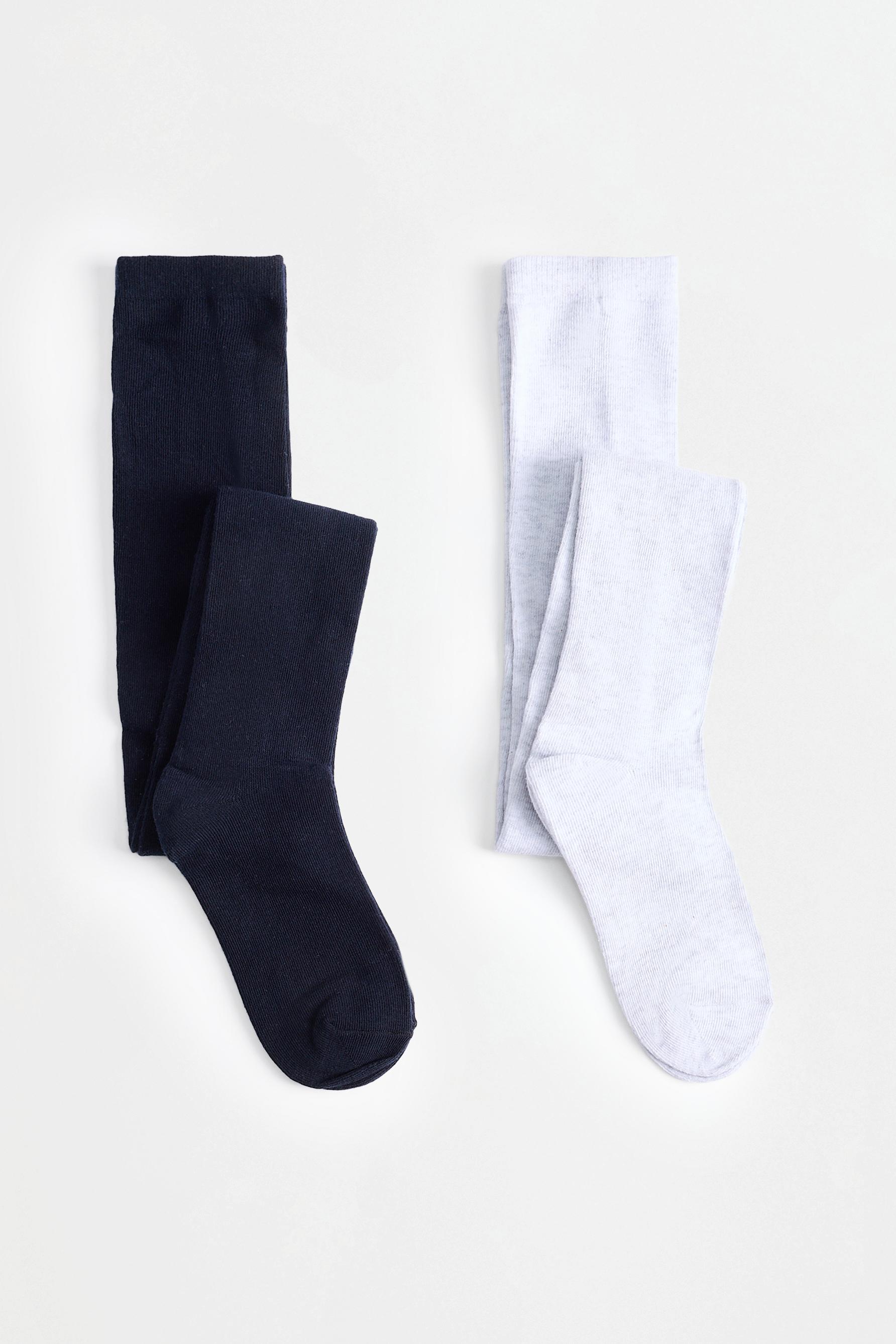 Solid tights (2-pack) — NAVY