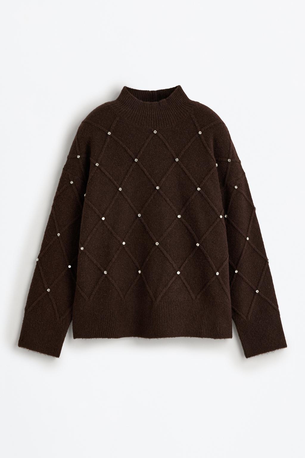Sparkly appliqué sweater