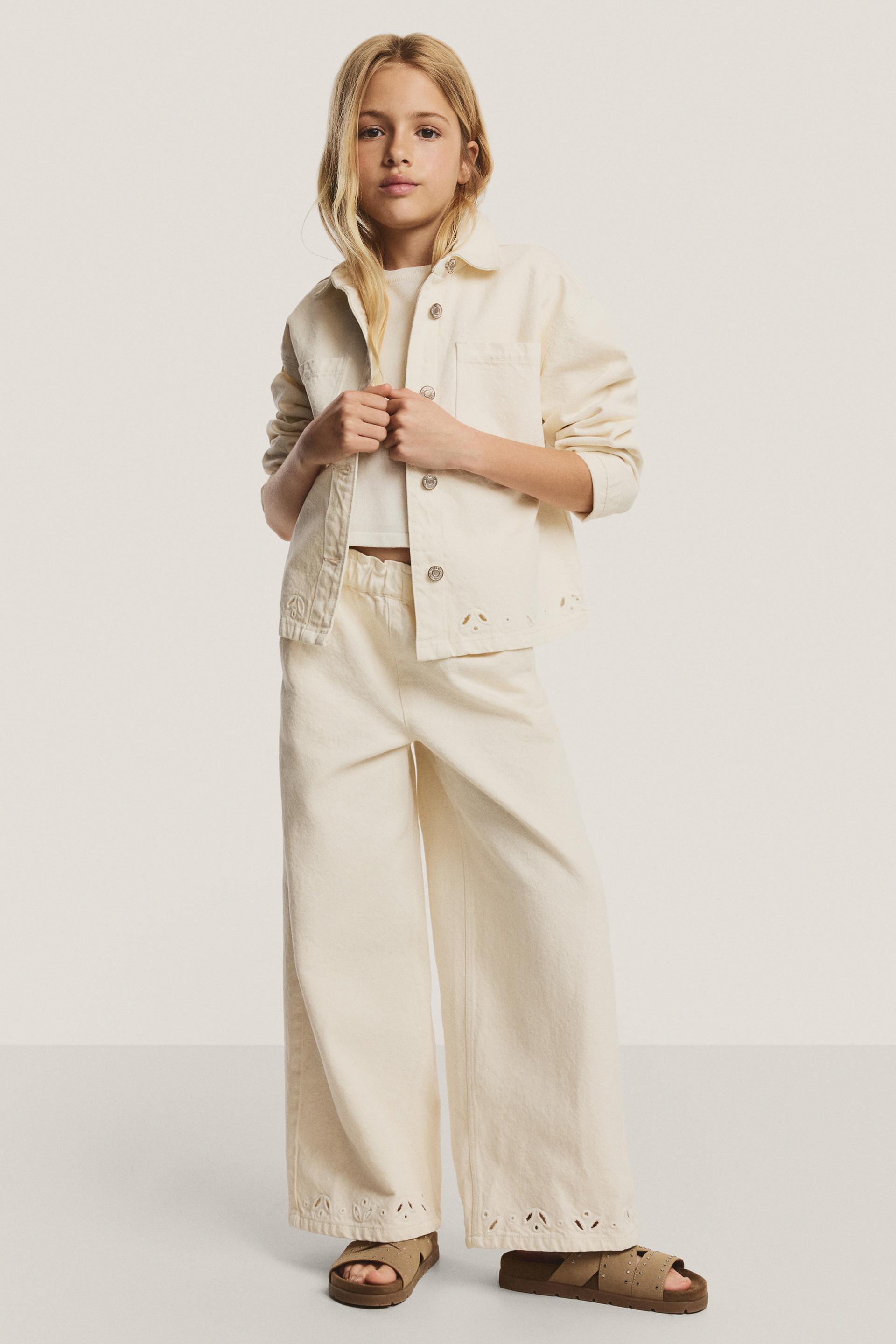 Pantalón troquelado culotte