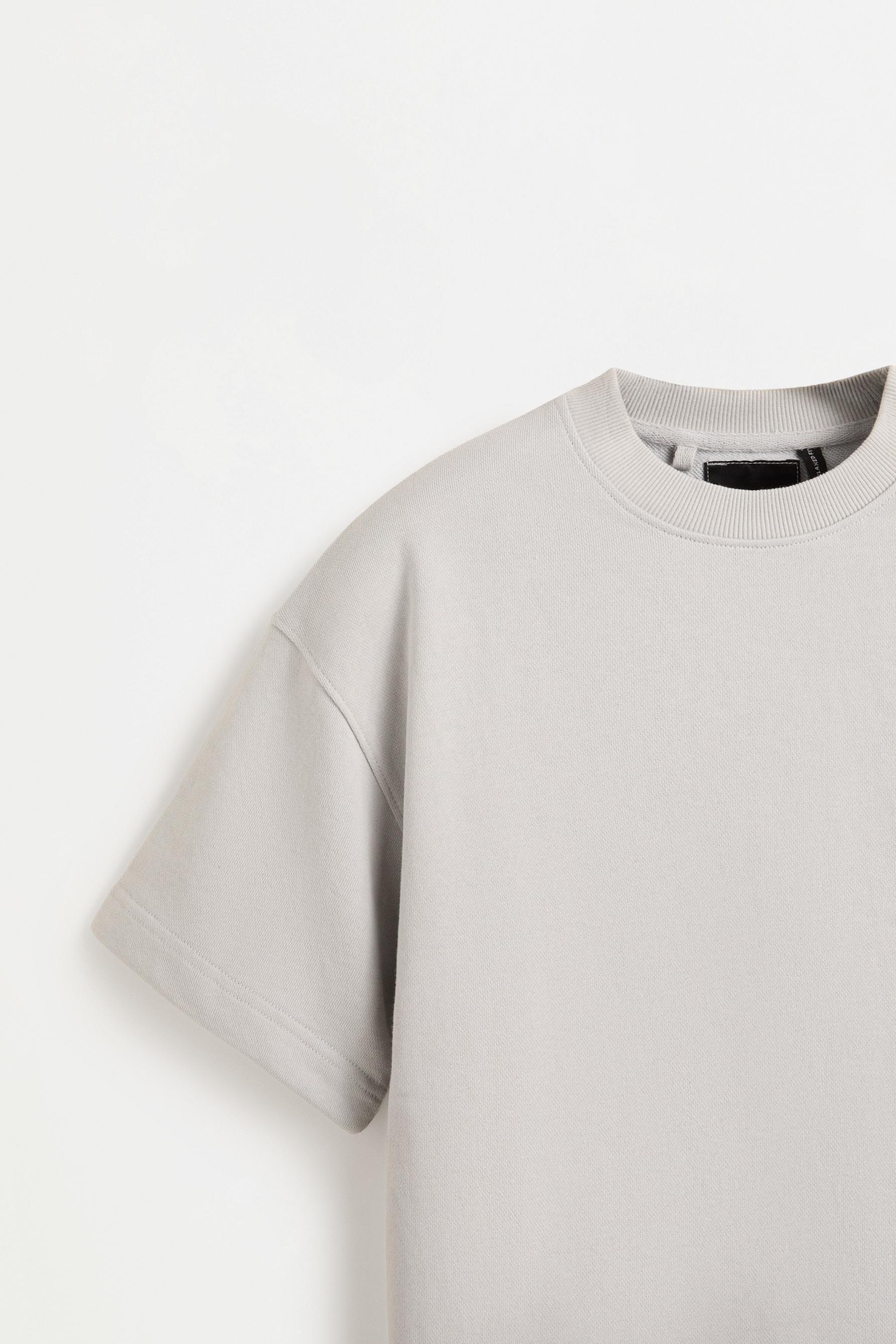Short sleeve sweatshirt — PALE BLUE