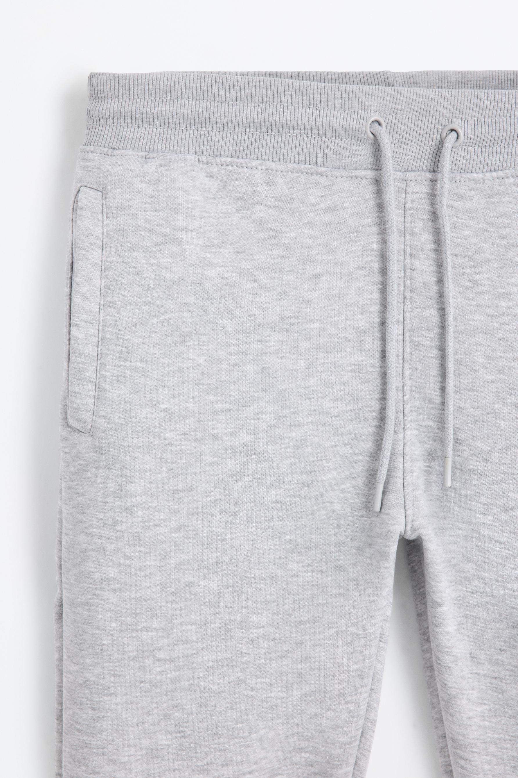 Regular fit tracksuit bottoms — GREY MARL