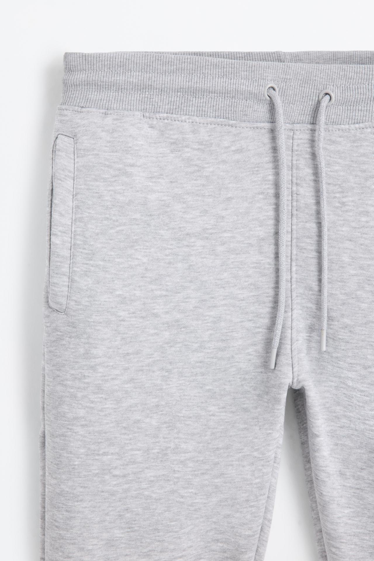 Regular fit tracksuit bottoms — GREY MARL