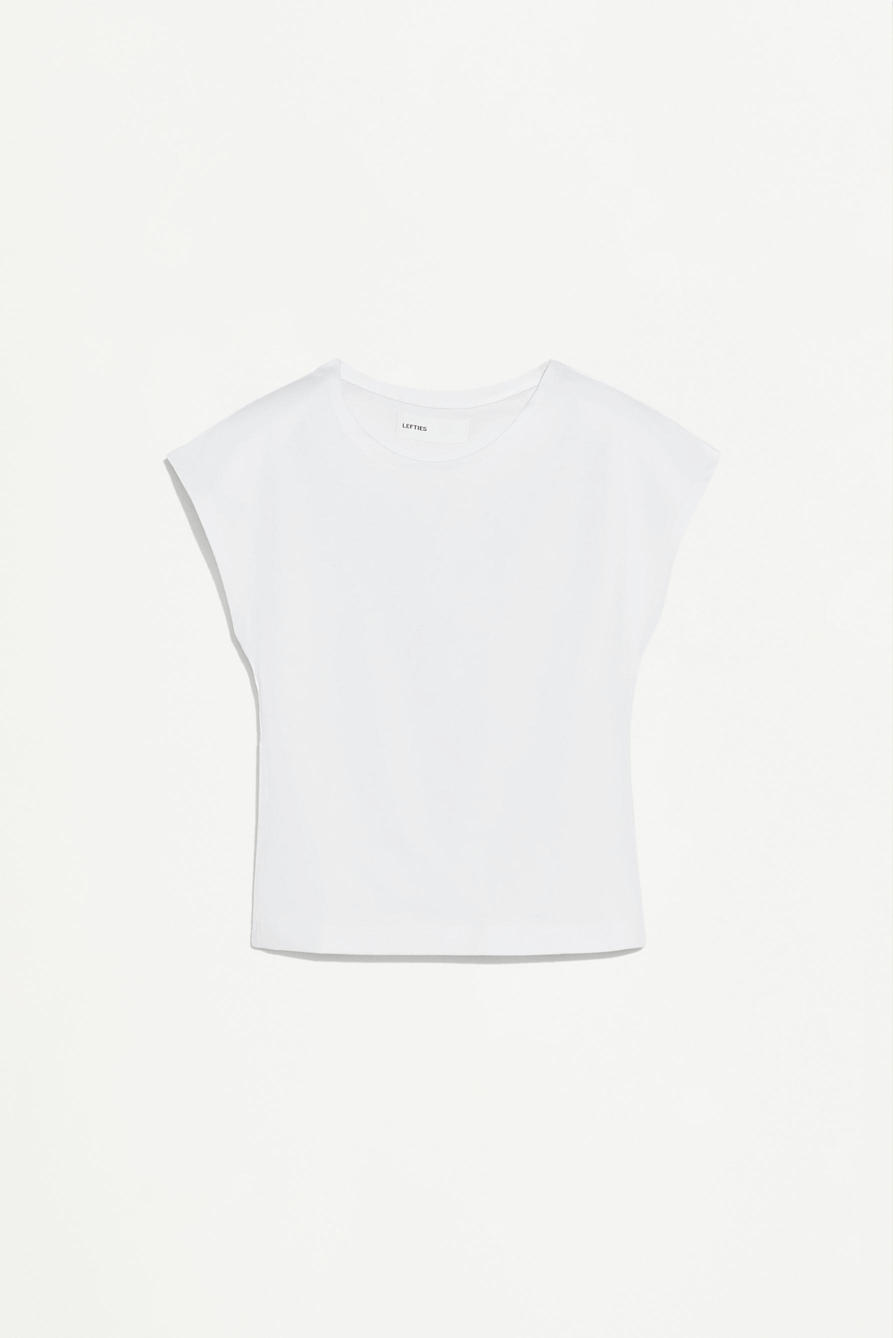 Cropped T-shirt — WHITE
