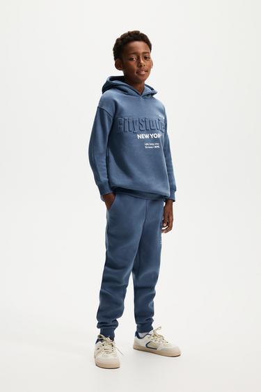 Printed tracksuit trousers — DARK TURQUOISE 1