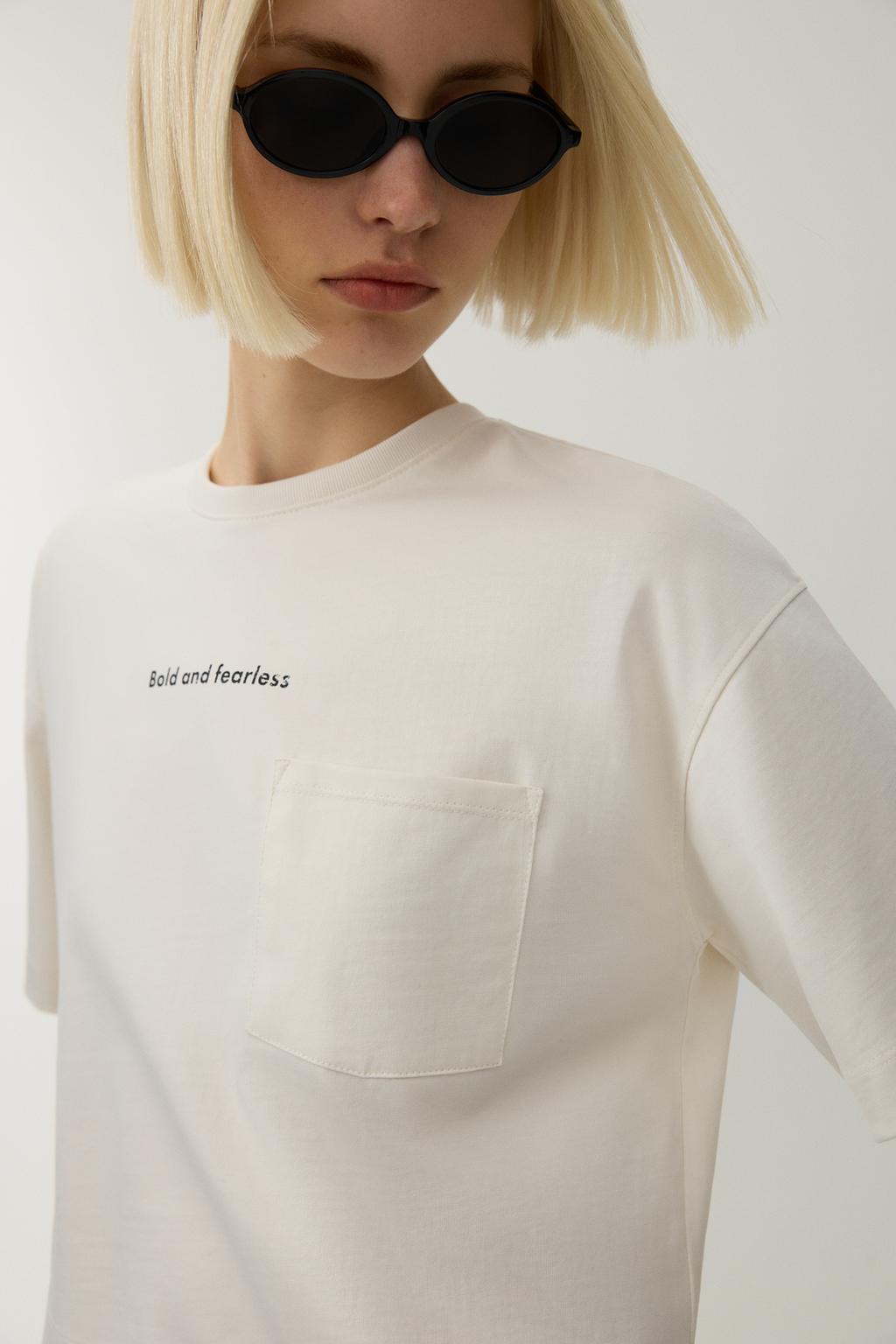 Camiseta cropped heavy algodón