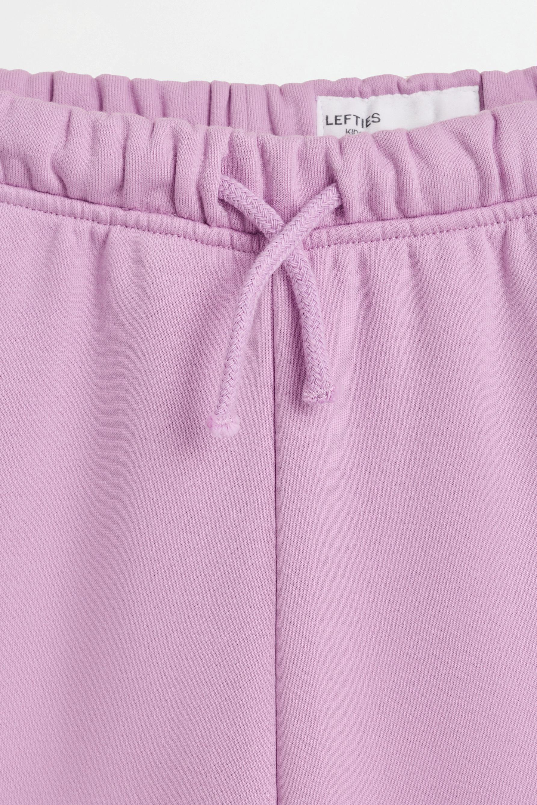 Cotton blend culottes — MAUVE PINK