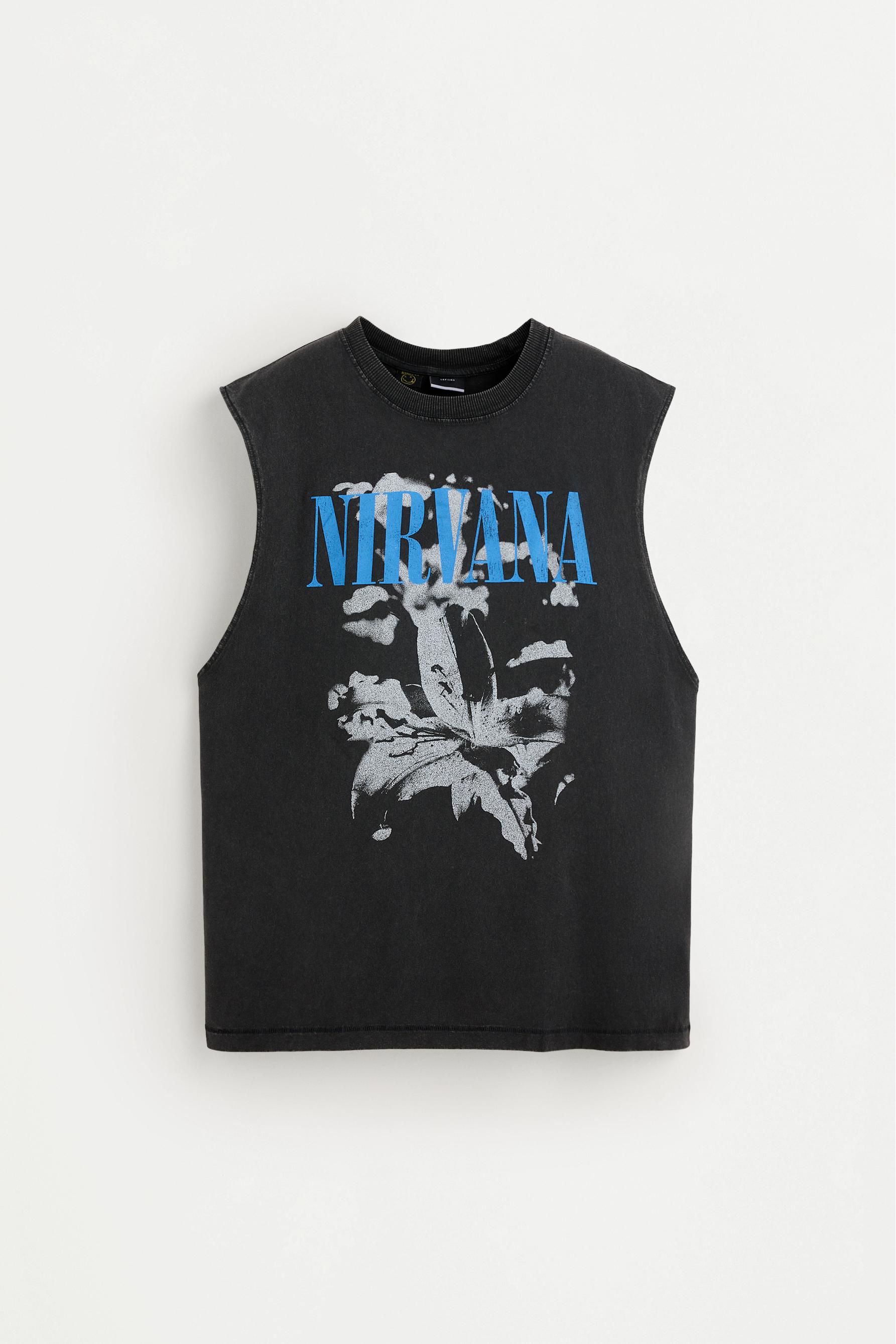 Nirvana sleeveless T-shirt — ANTHRACITE GREY