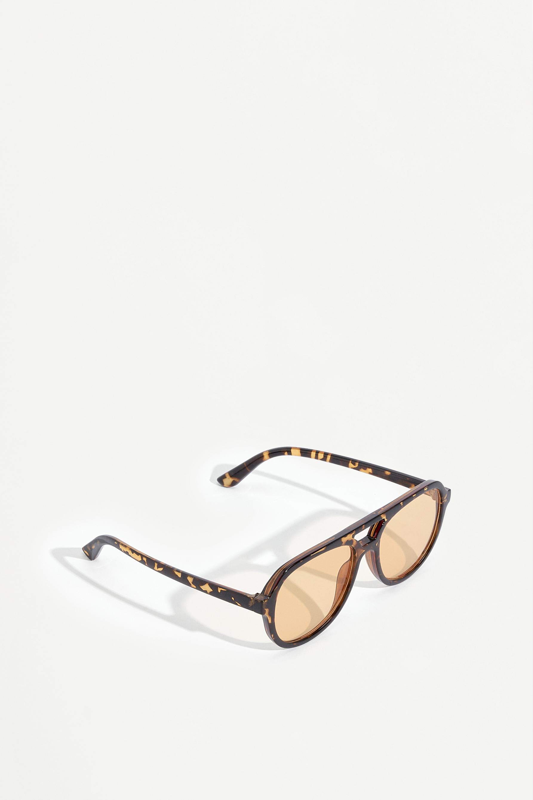 Aviator sunglasses colored lenses — ORANGE