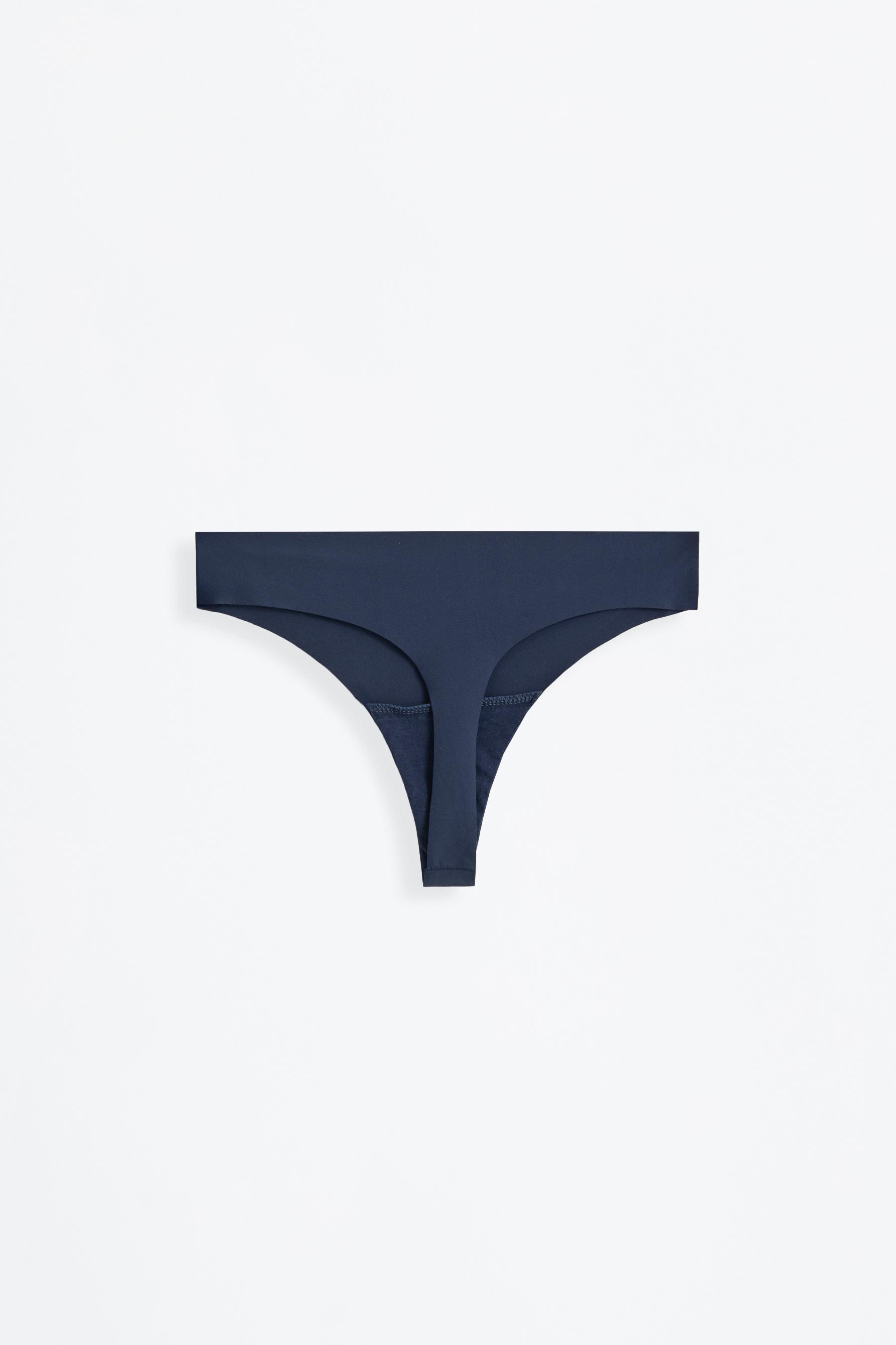 3-Pack of microfibre thongs — BLUE TONES