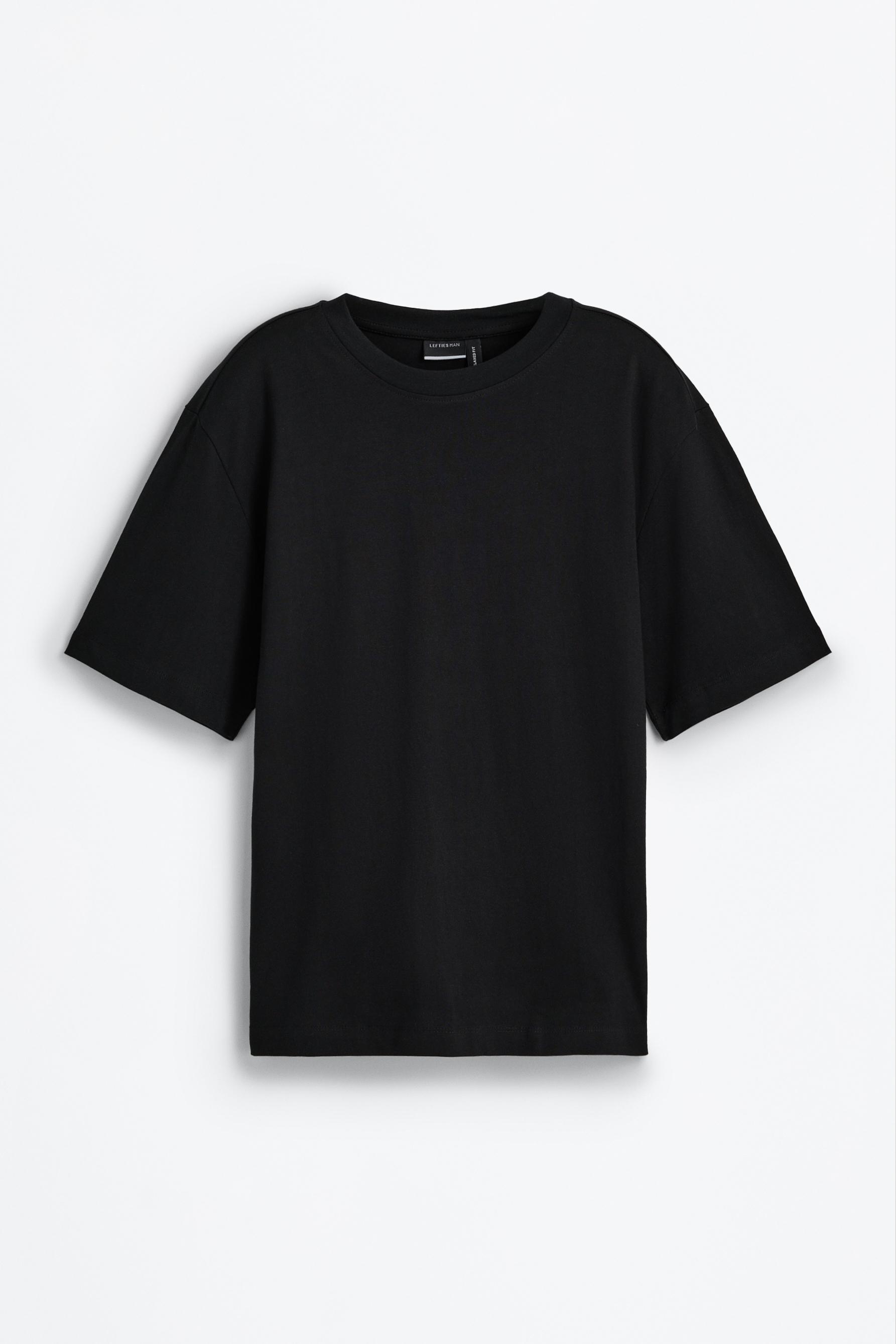 Premium relaxed fit T-shirt — BLACK