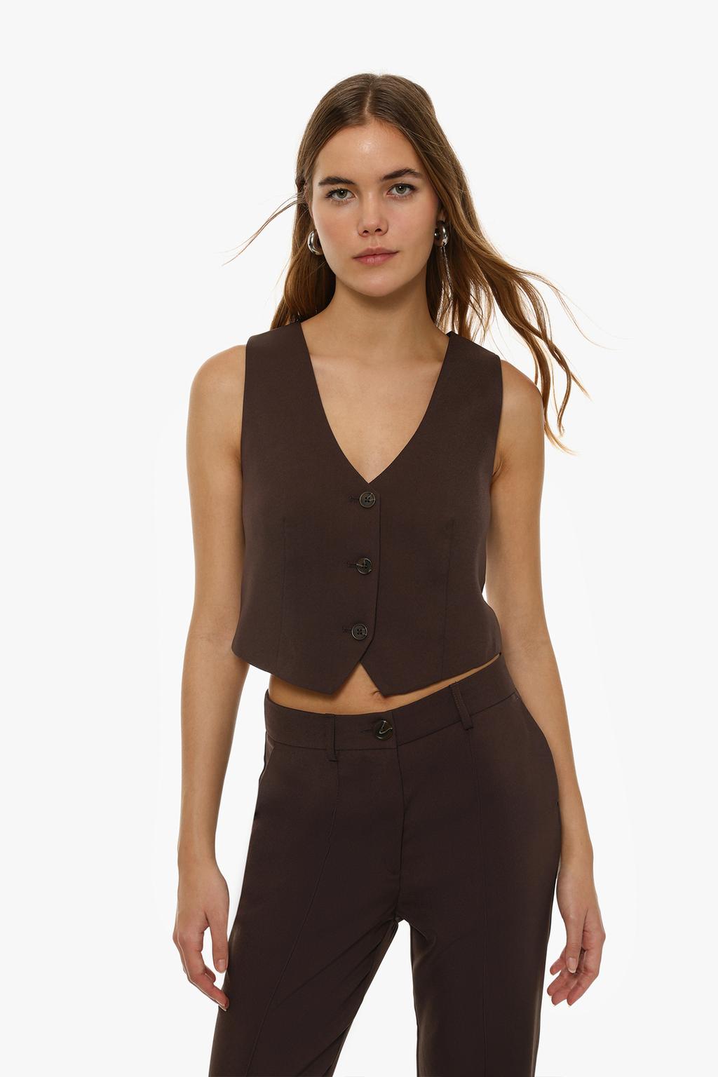 Basic short waistcoat