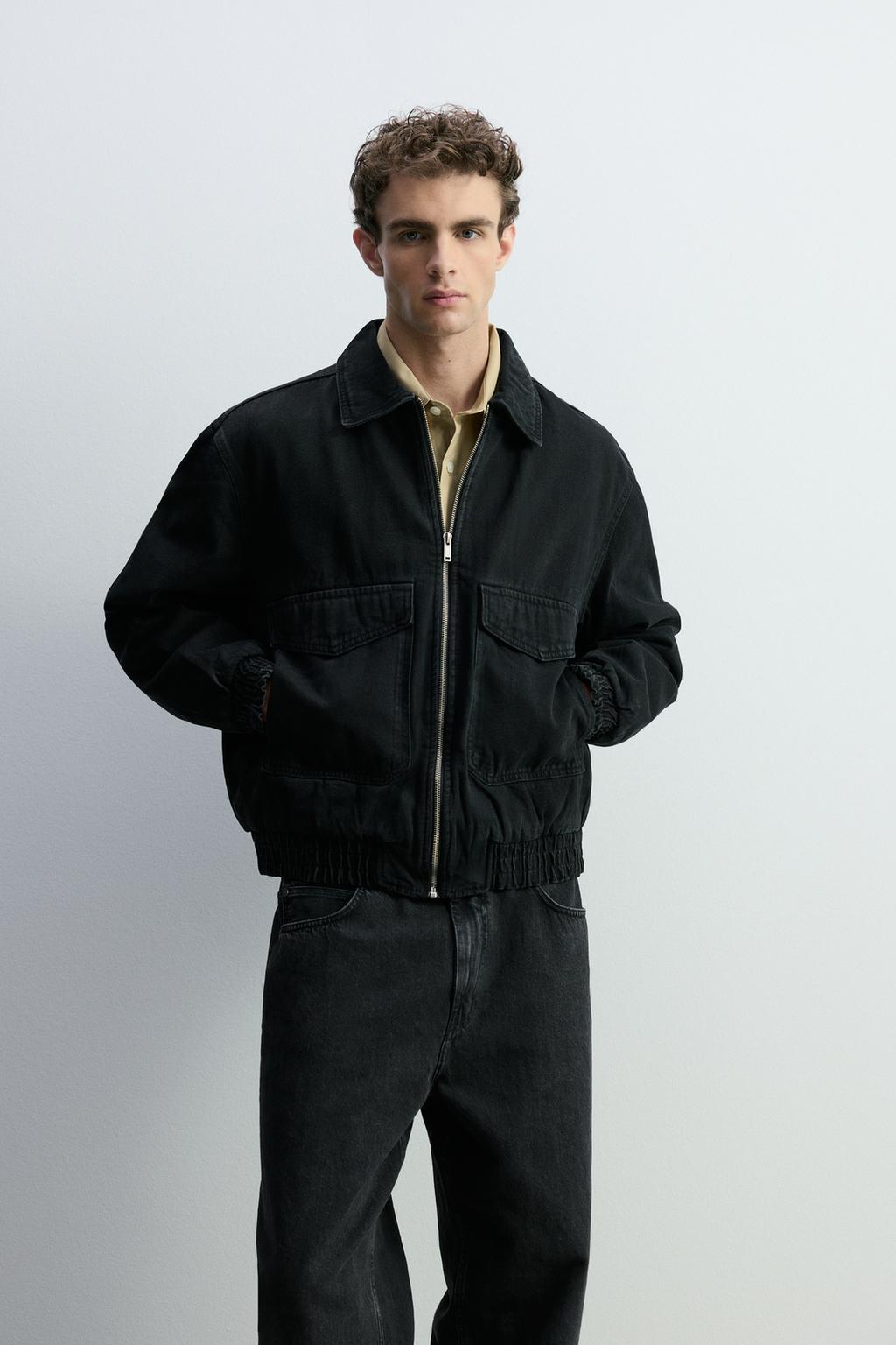 Caçadora denim boxy