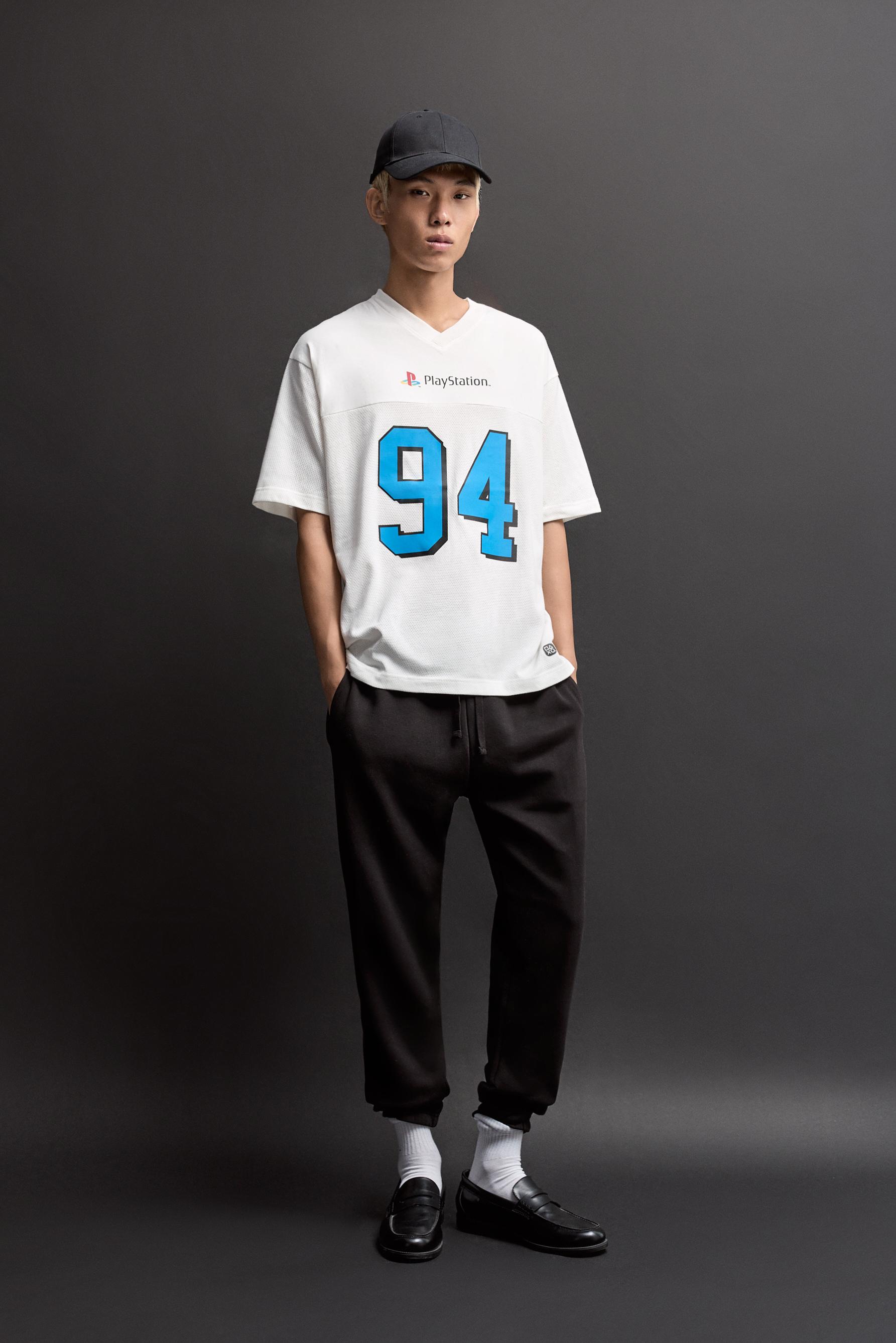 PlayStation mesh T-shirt — WHITE