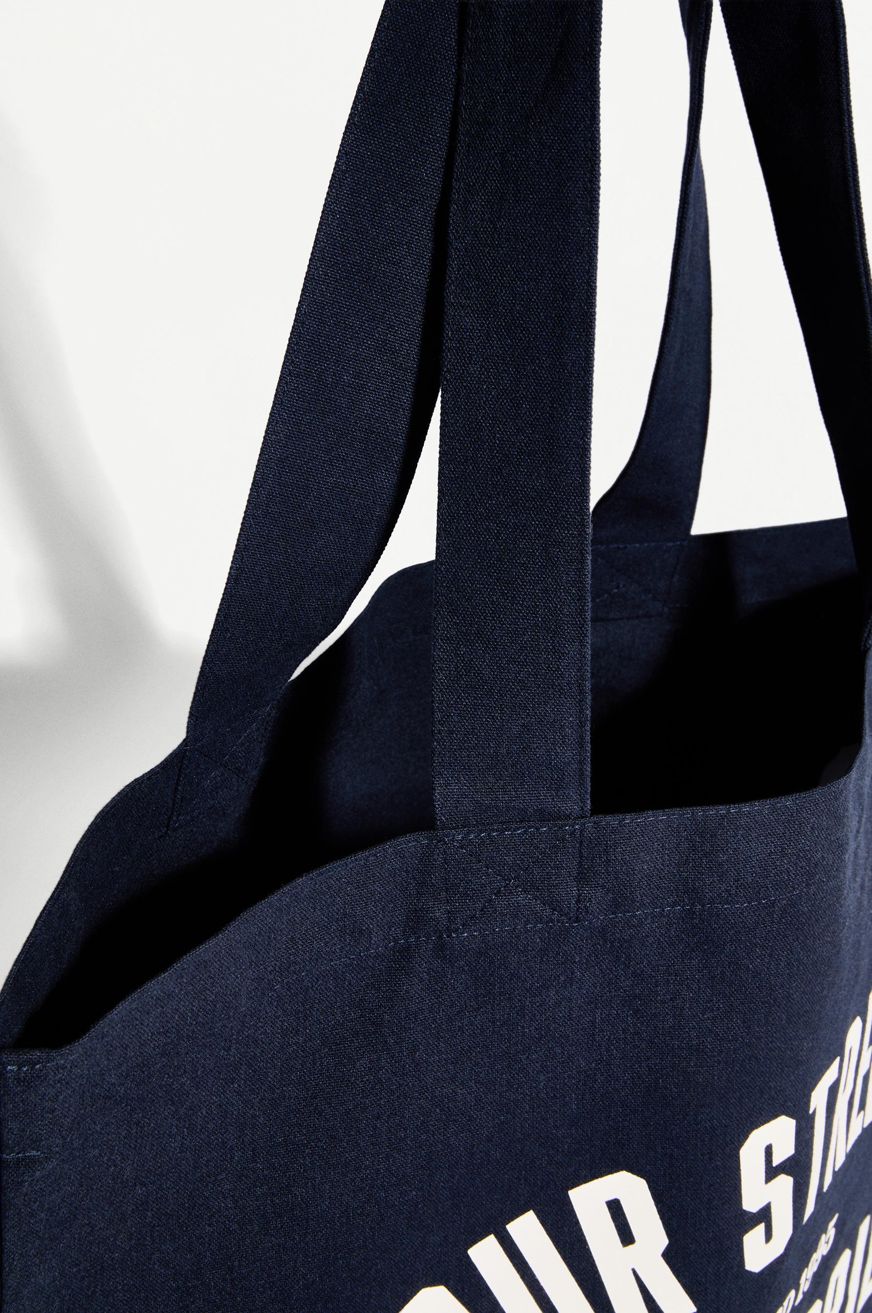 Printed shopper bag — NAVY BLUE