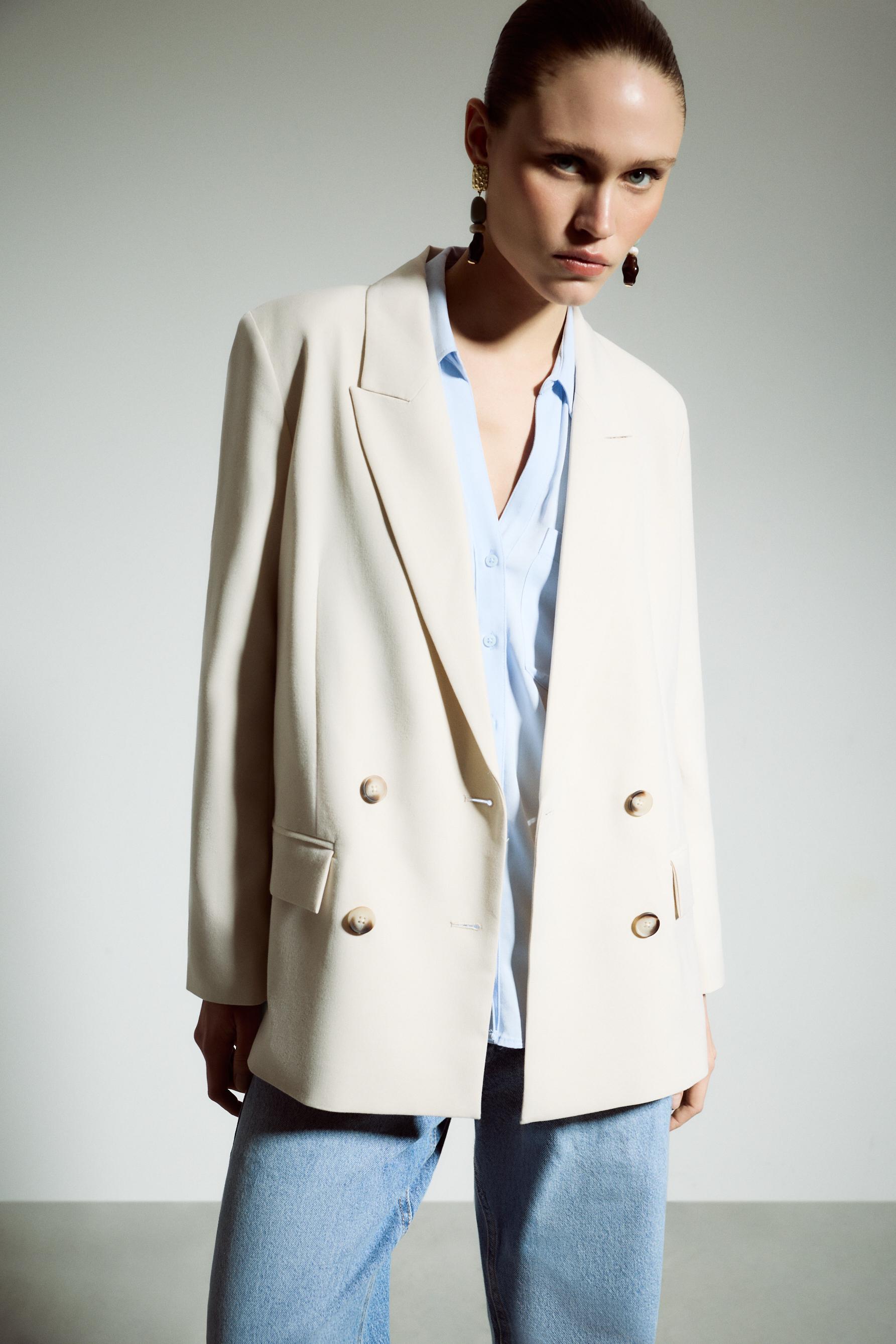 Blazer cruzada oversize