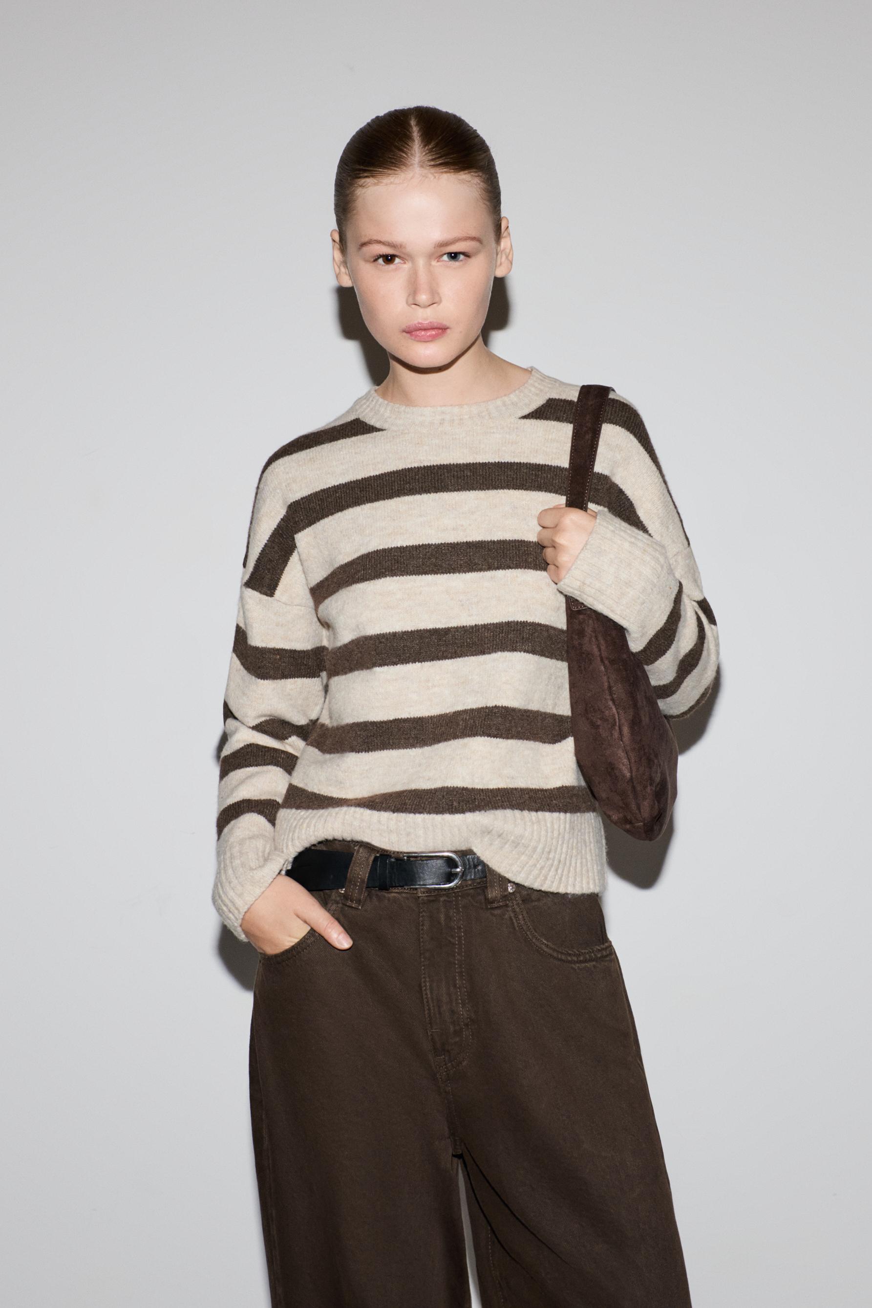 Jersey espumoso cuello redondo