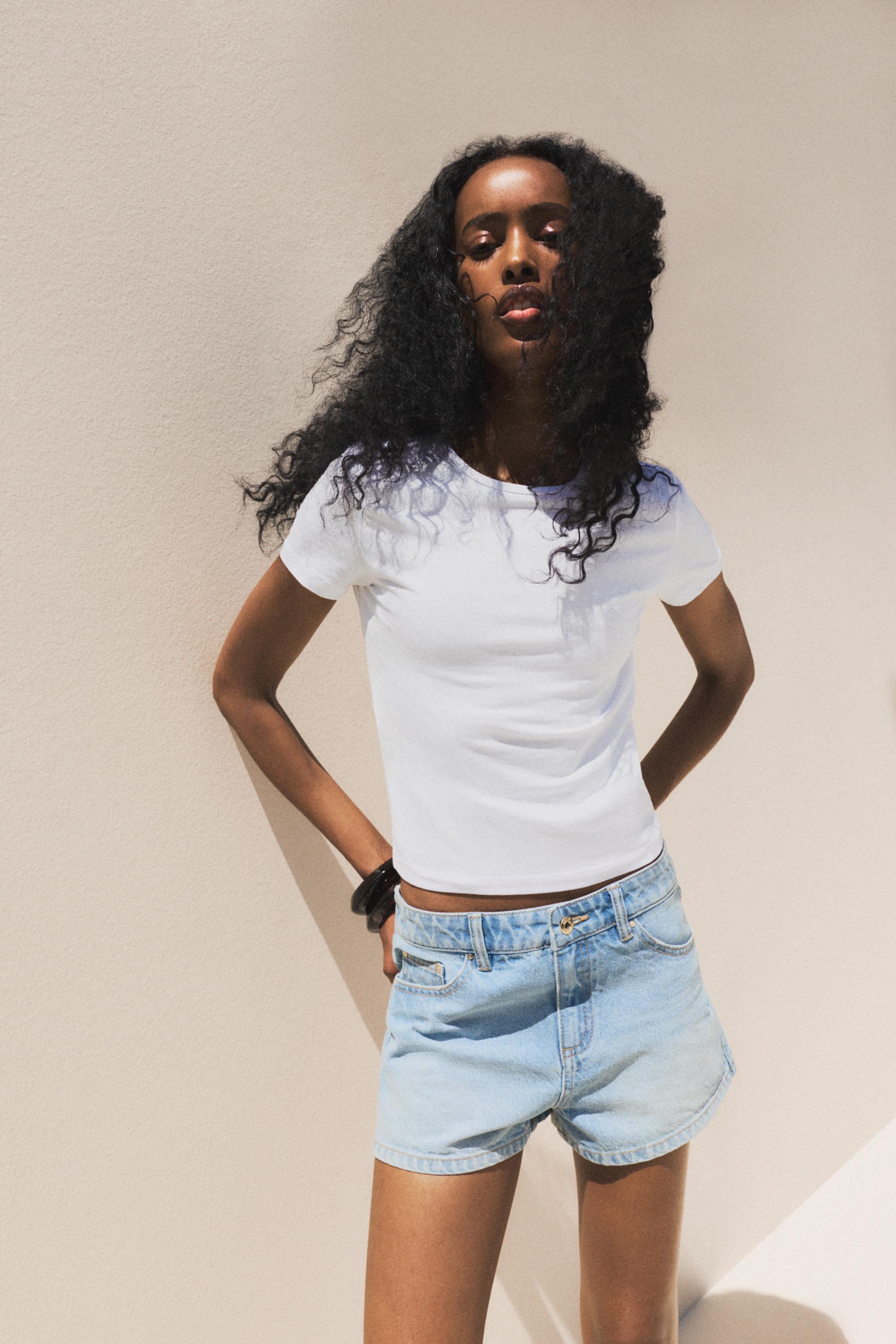 Denim shorts — MEDIUM BLUE