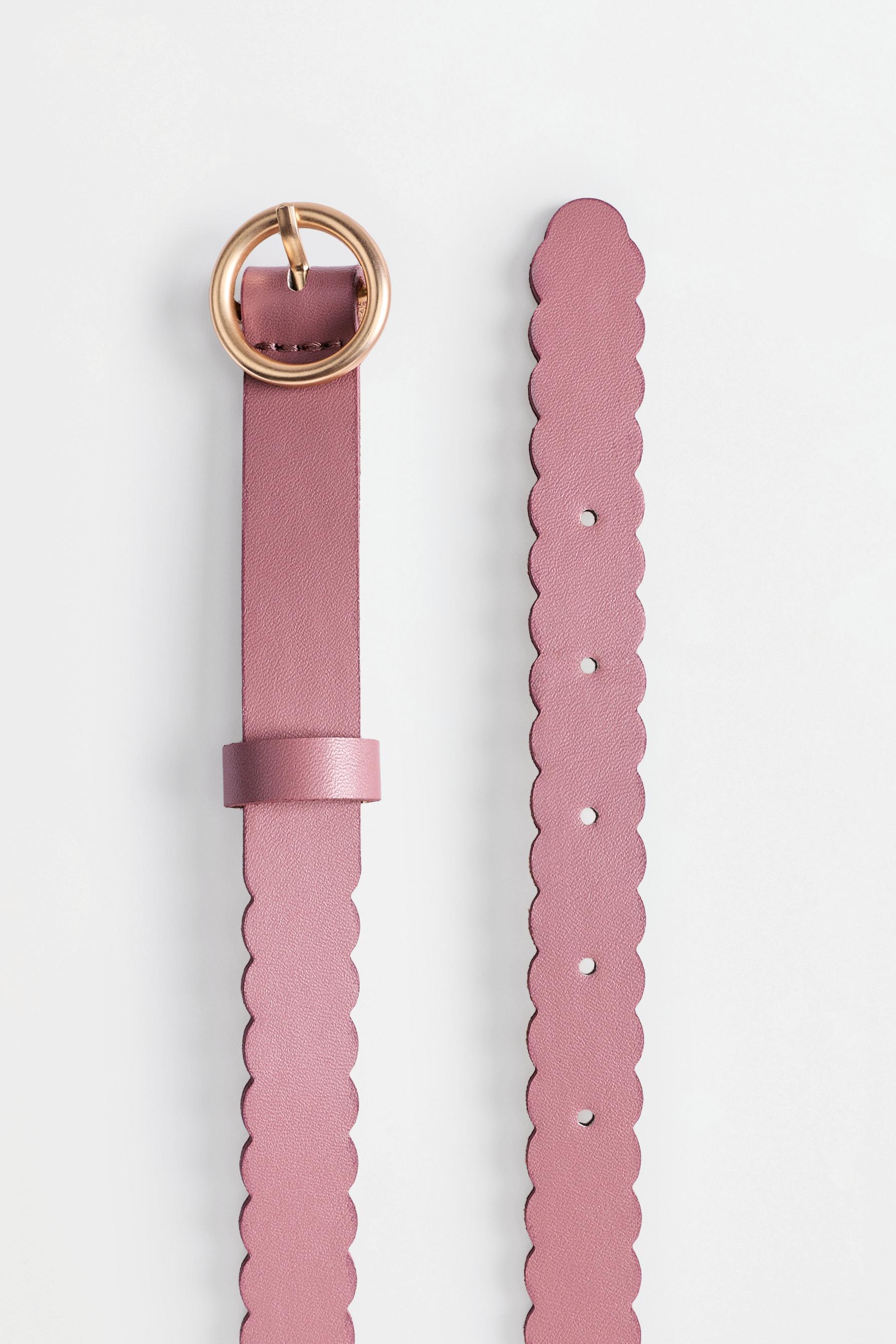Wavy detail belt — PASTEL PINK