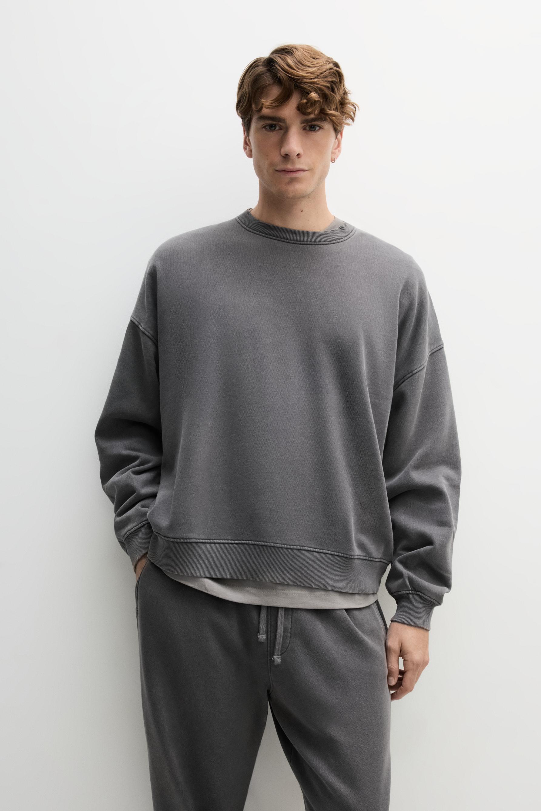Sudadera oversize efecto lavado