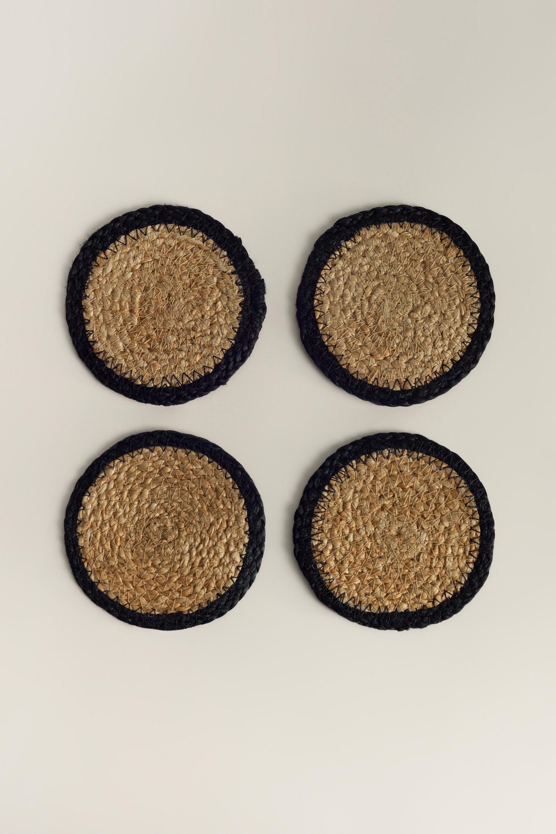 Pack 4 posavasos yute 11 cm