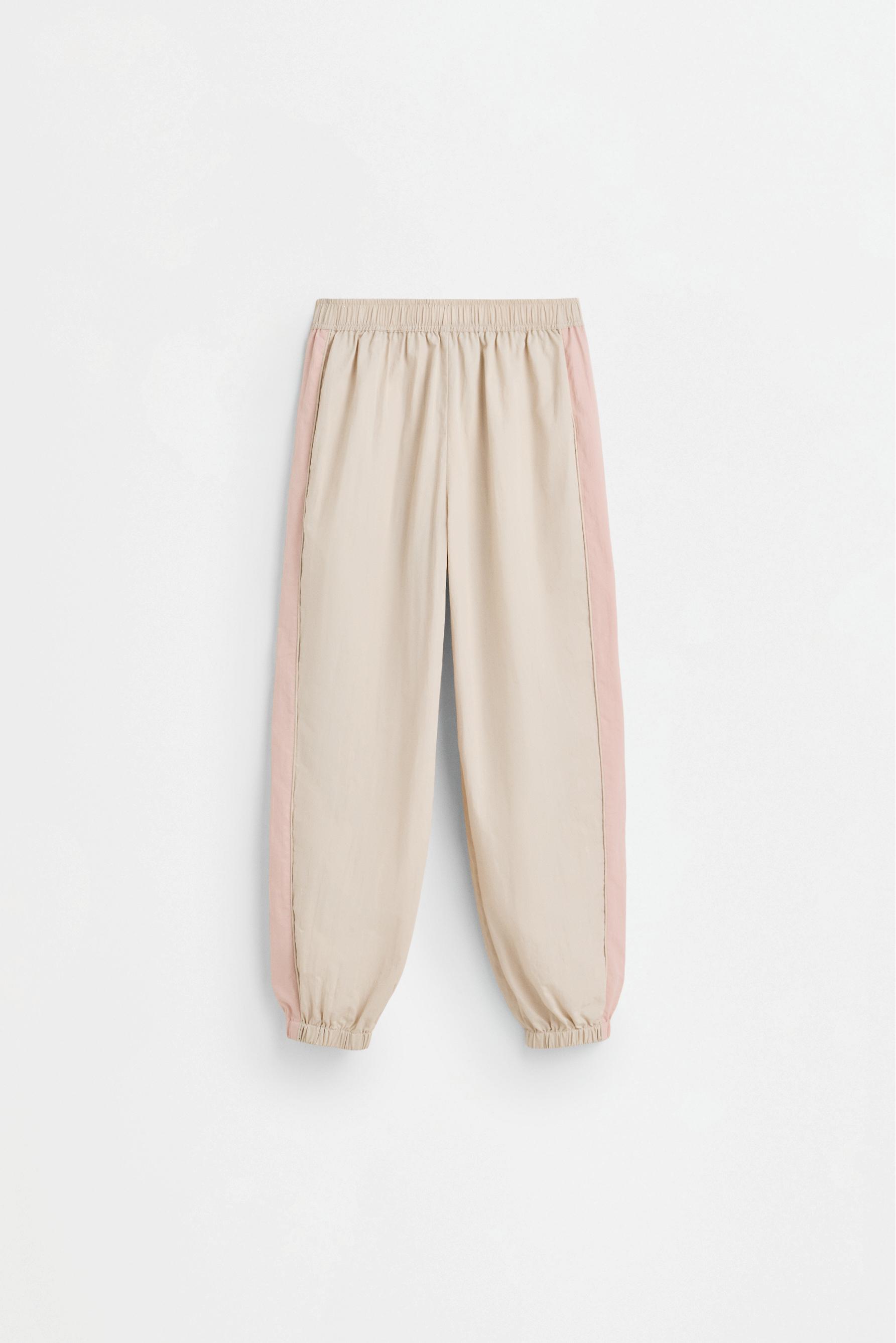 Pantalón jogger poliamida con raya lateral