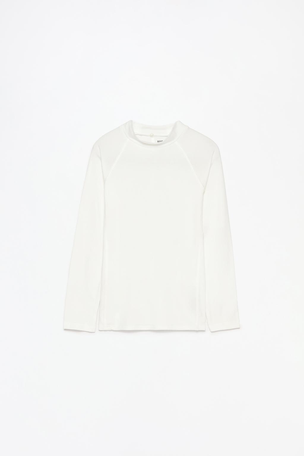 Warm mock neck T-shirt