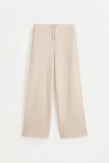 Textured wide-leg trousers — OFF WHITE 6