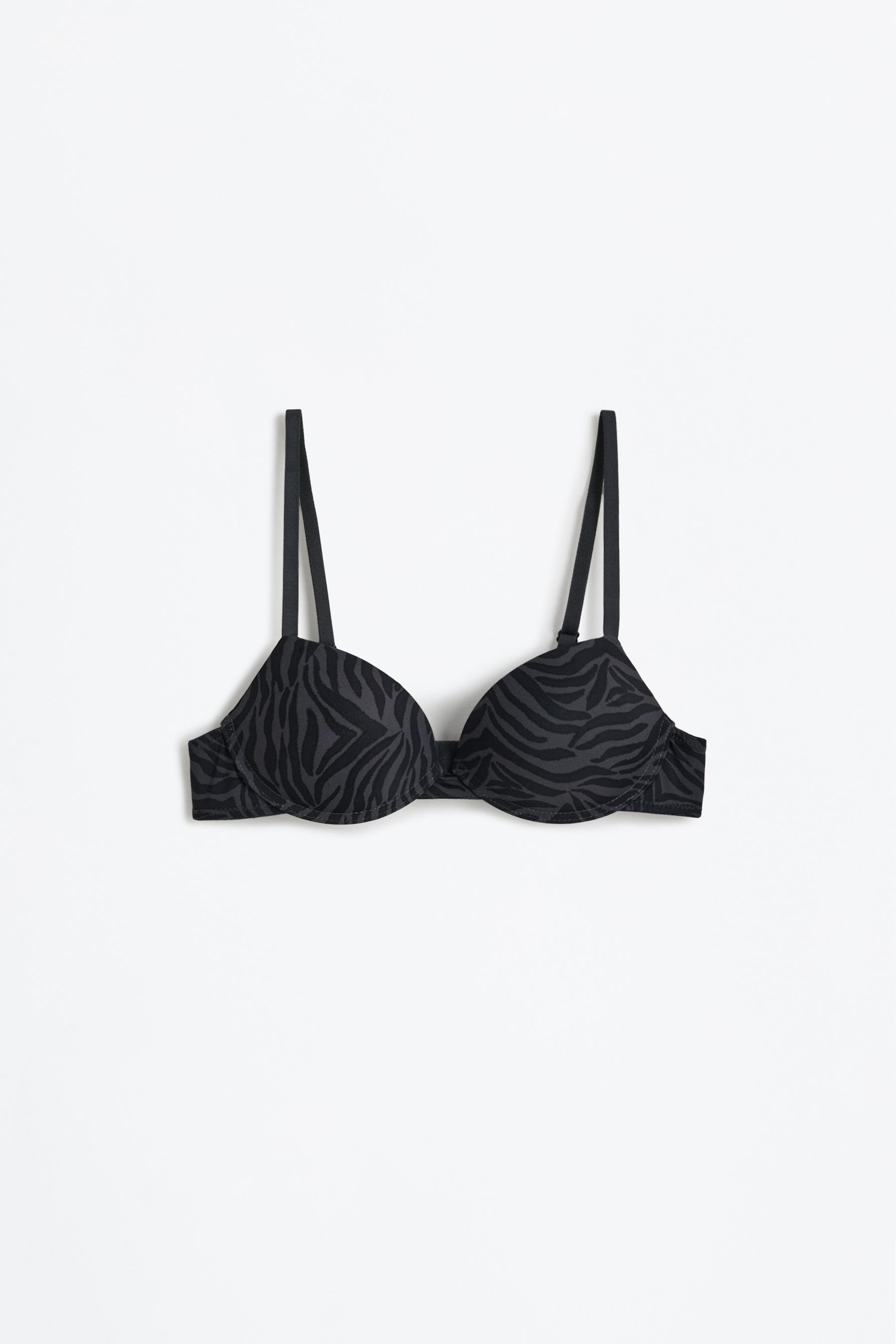 Microfibre classic push-up bra — ZEBRA PRINT