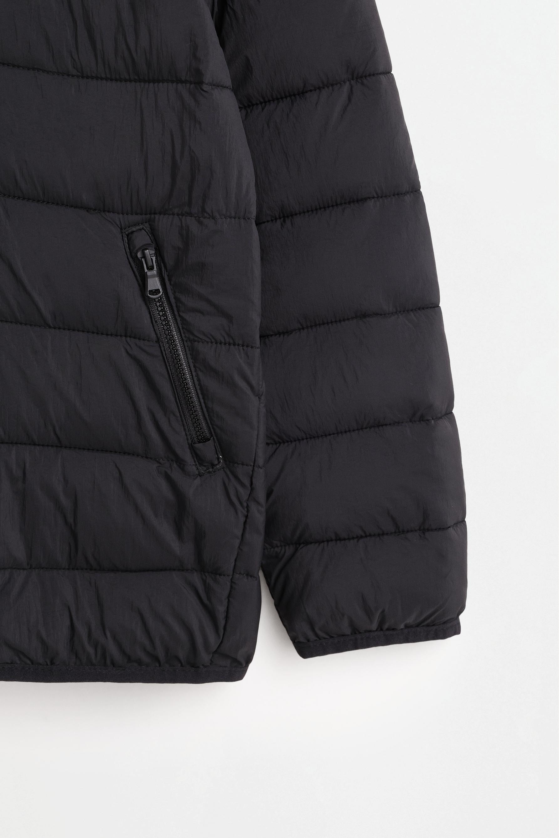 Lightweight quilted jacket — BLACK