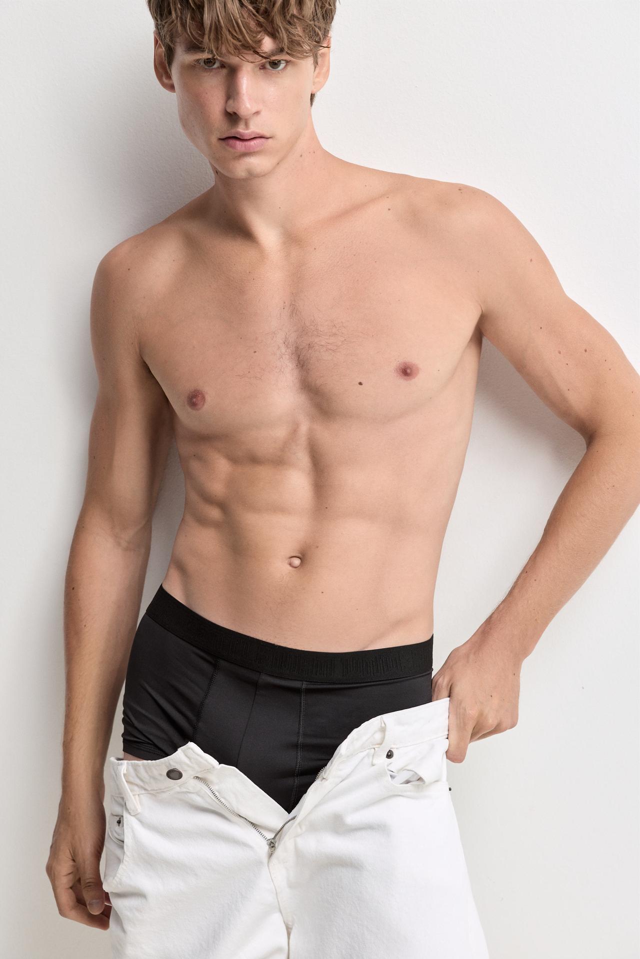 Microfibre Boxer Briefs (Pack 5) — TAUPE BROWN