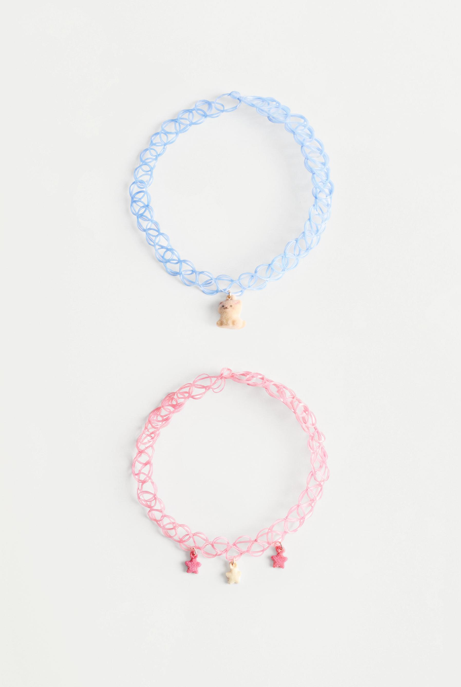 Cat and star choker 2-pack — PINK