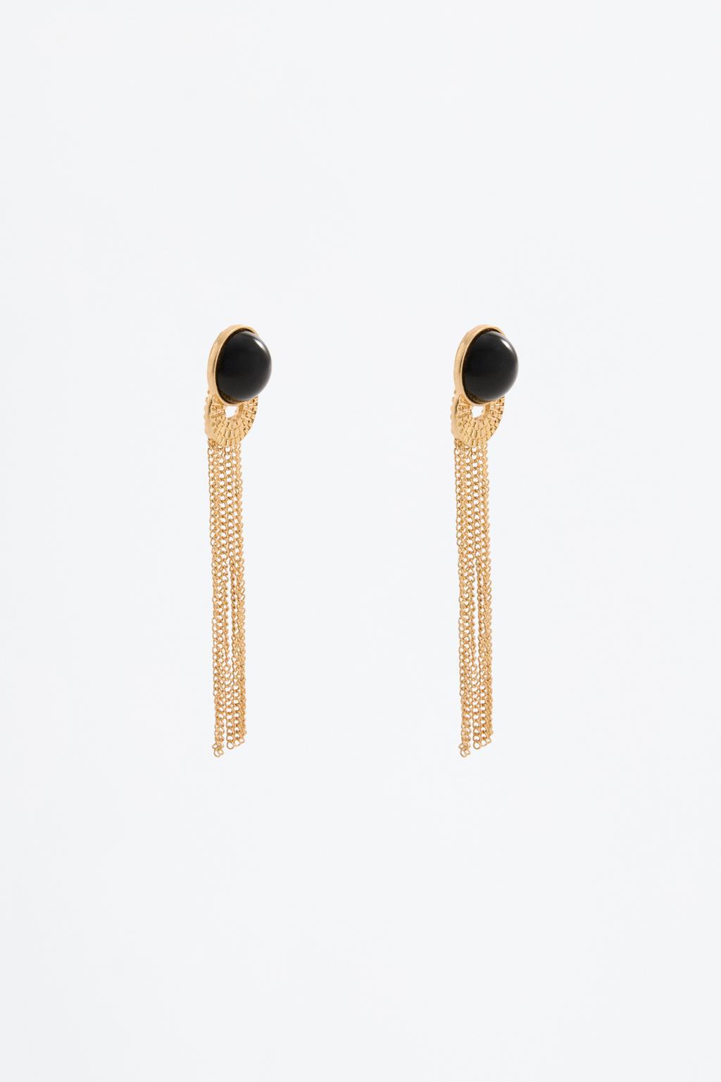 Long mismatched earrings