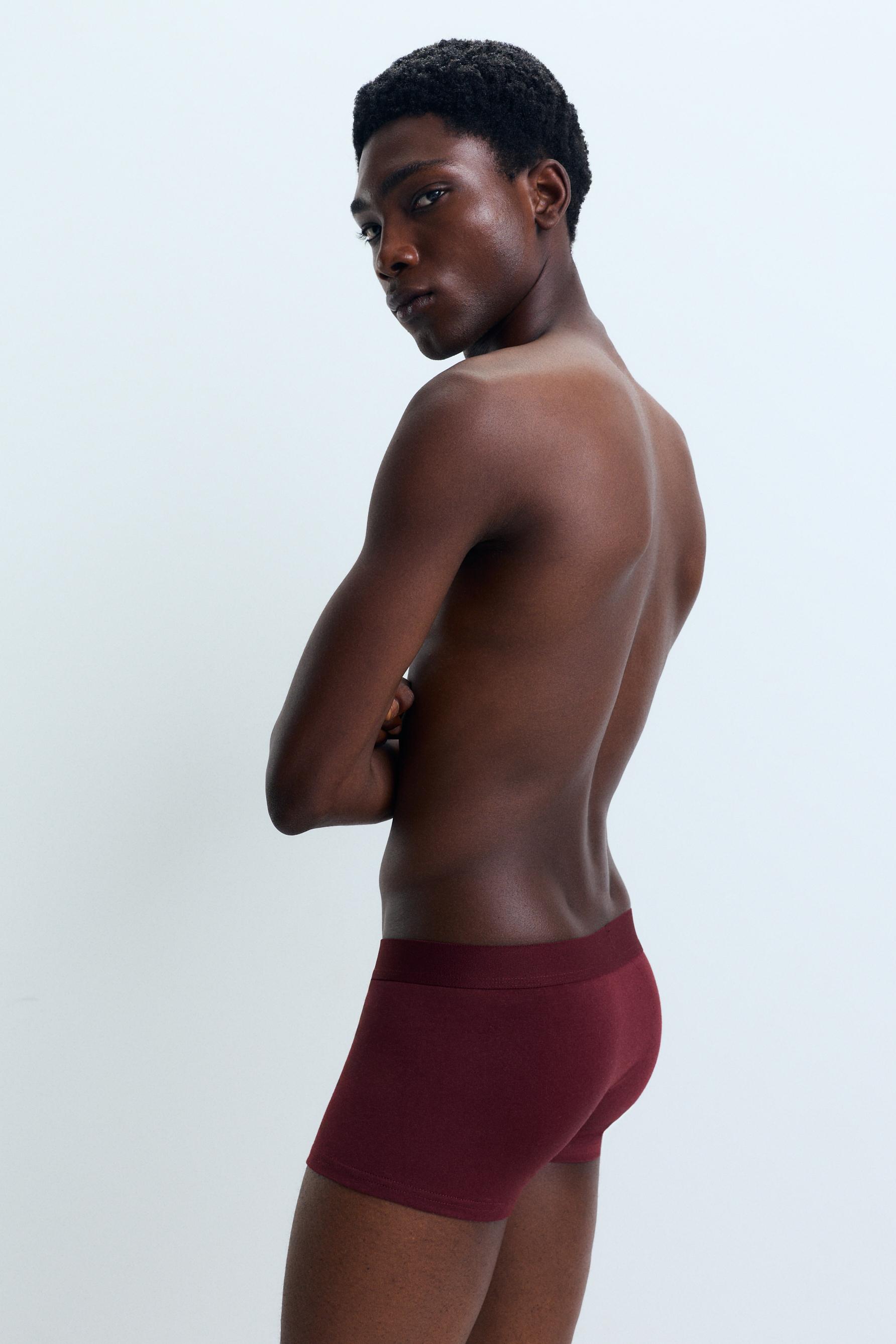Pack of 7 plain boxers — DARK KHAKI