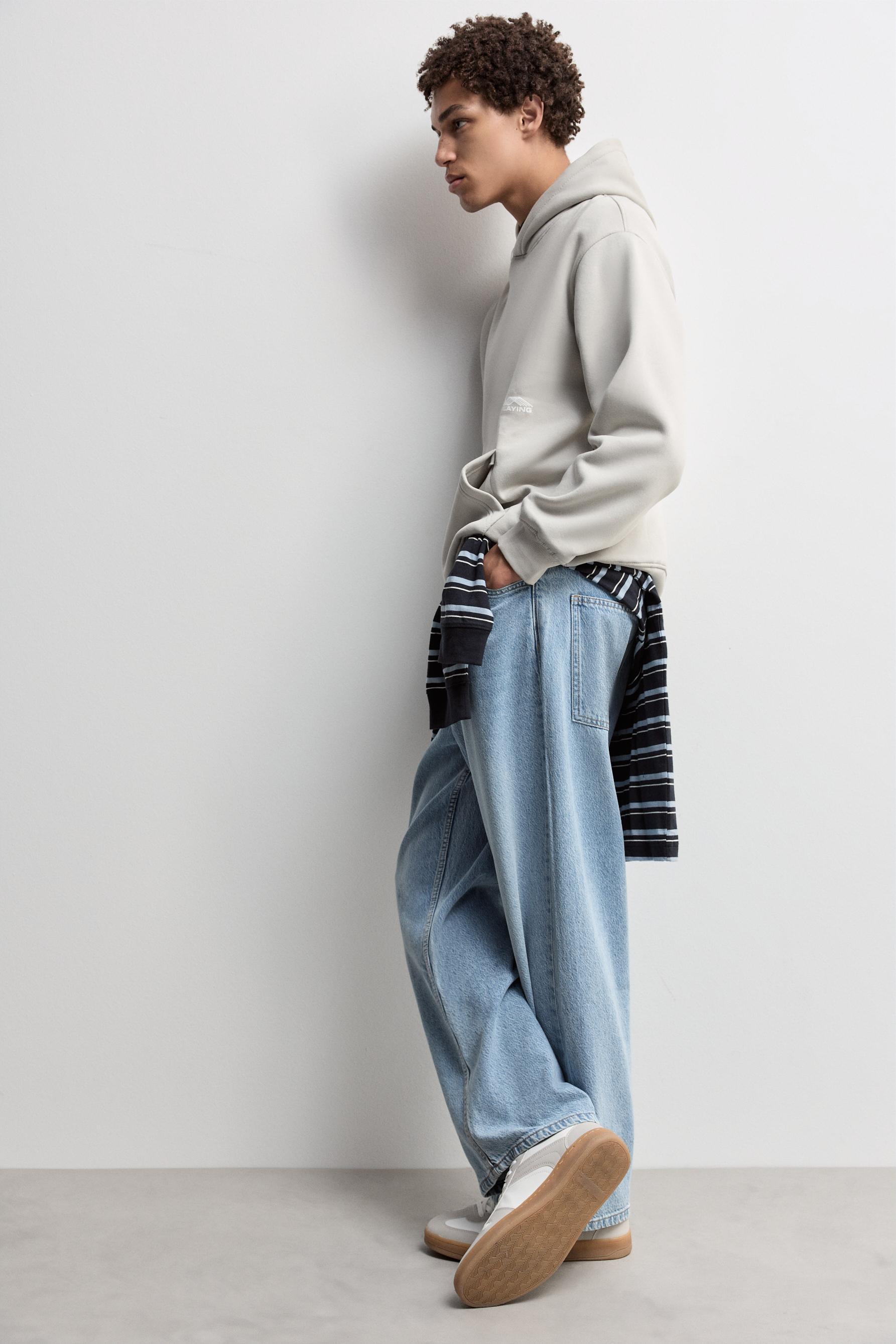 Printed sweatshirt — PALE GREY