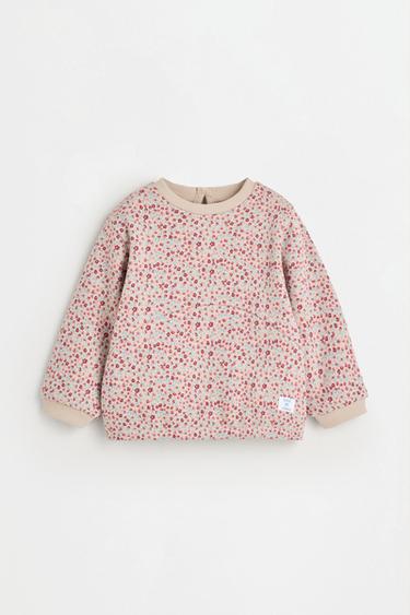 Printed plush sweatshirt and trousers set — ECRU 2