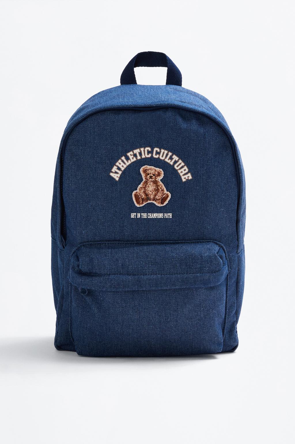 Denim backpack