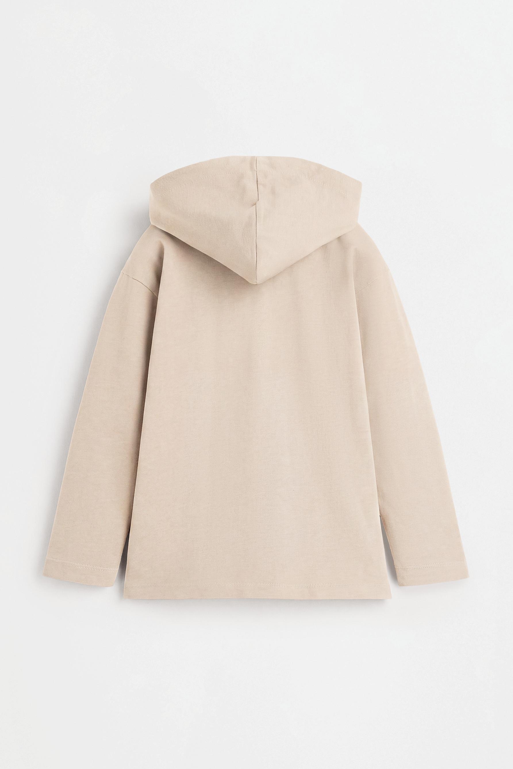 Heavyweight hooded T-shirt — ECRU