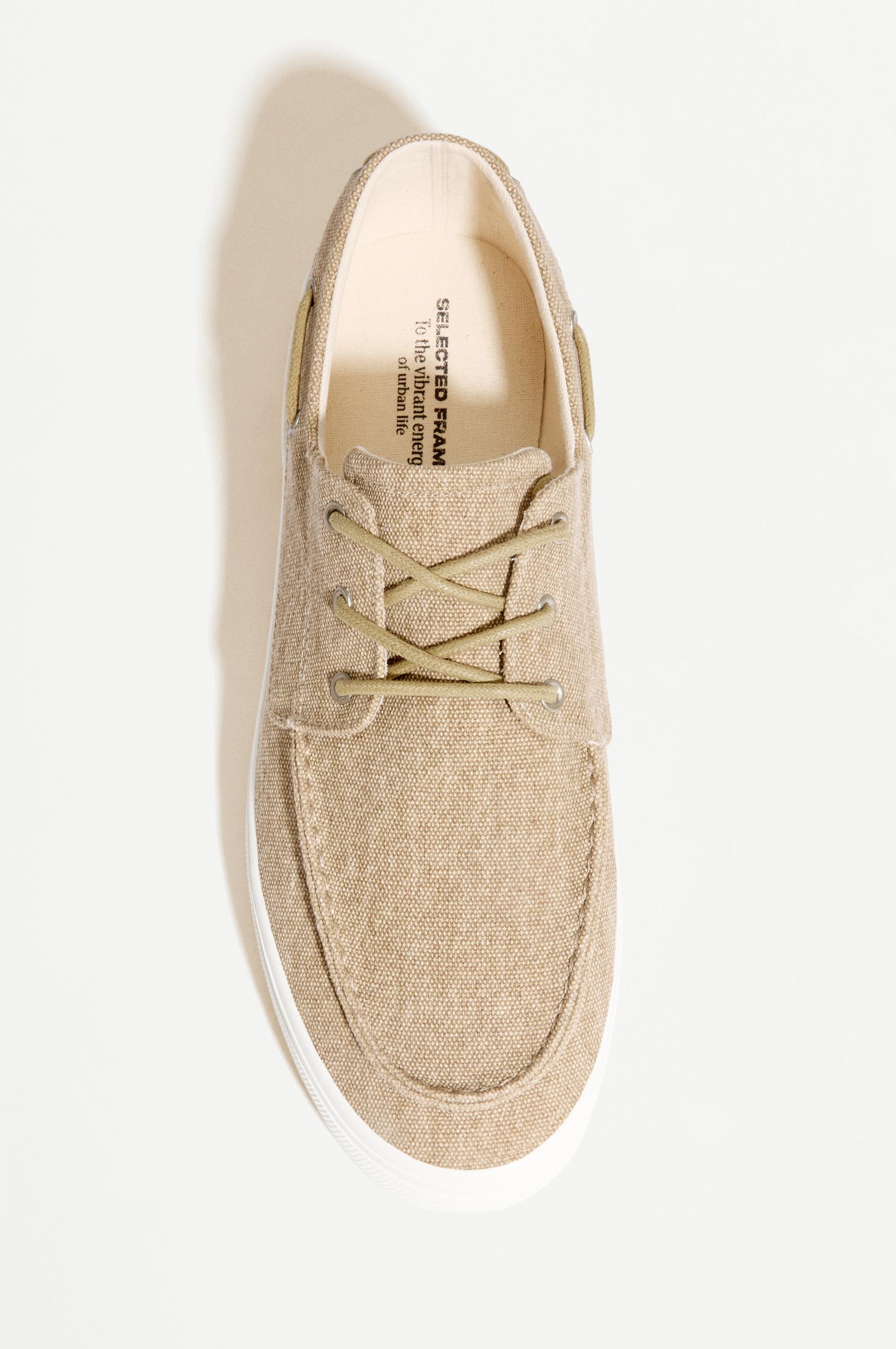 Men's dress boat shoes — BEIGE