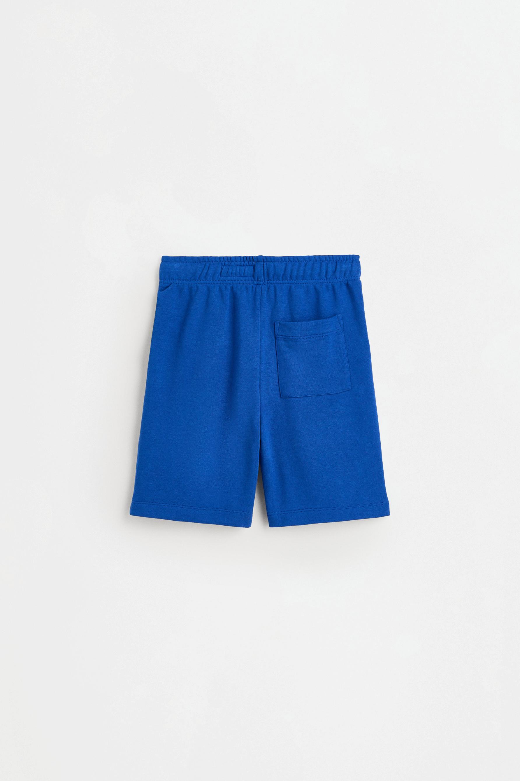 Jogger plush Bermuda shorts — INK BLUE