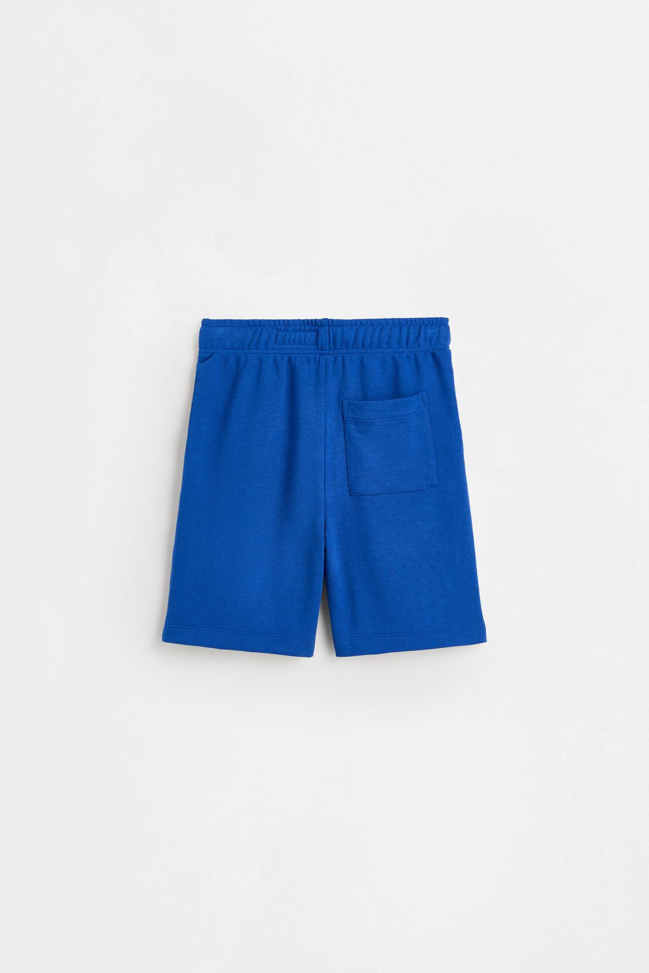 Jogger plush Bermuda shorts — INK BLUE