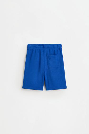 Jogger plush Bermuda shorts — INK BLUE 2