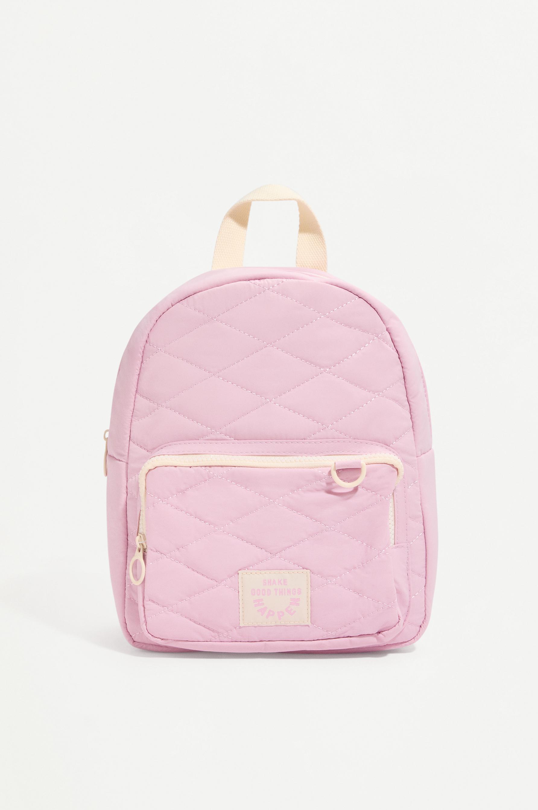 QUILTED BACKPACK — PINK